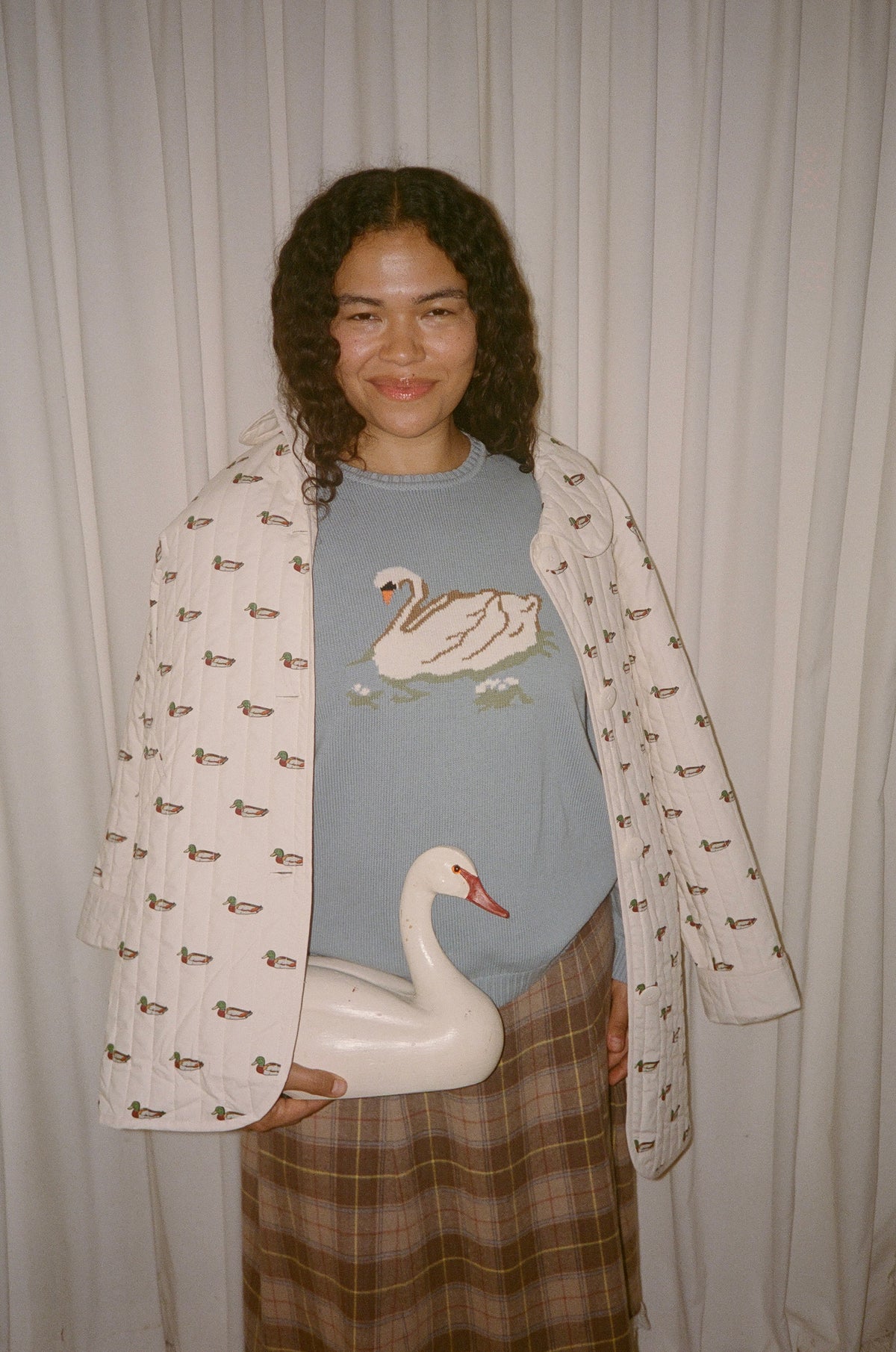 Arnie Mallard Print Quilted Jacket