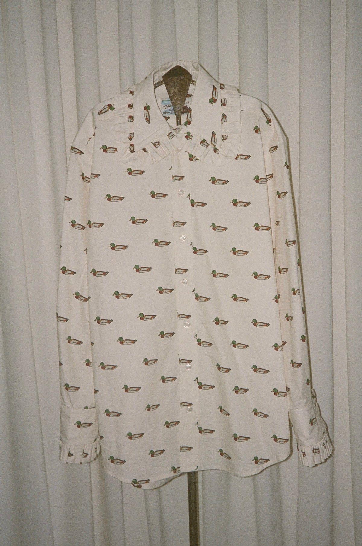 Pippa Ruffle Collar Button Down Shirt