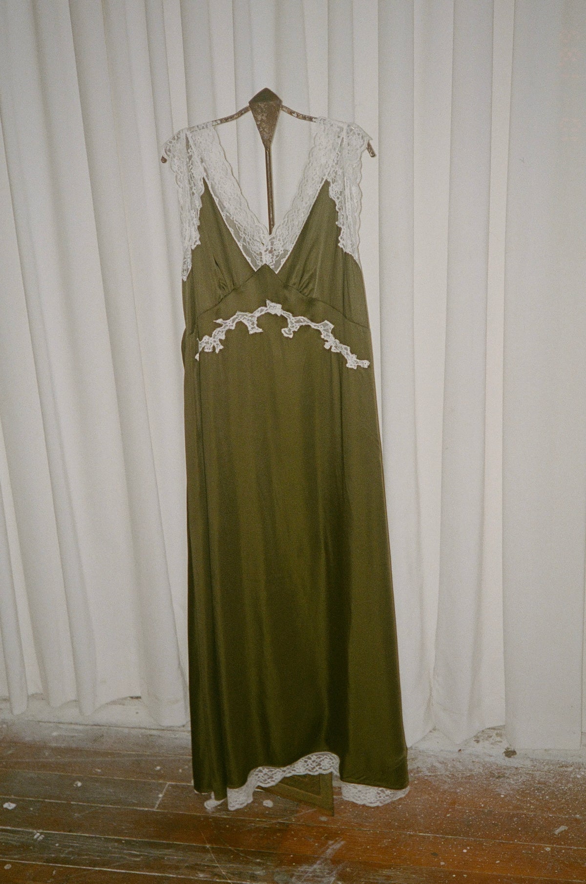 Irene Lace Trim Midi Dress