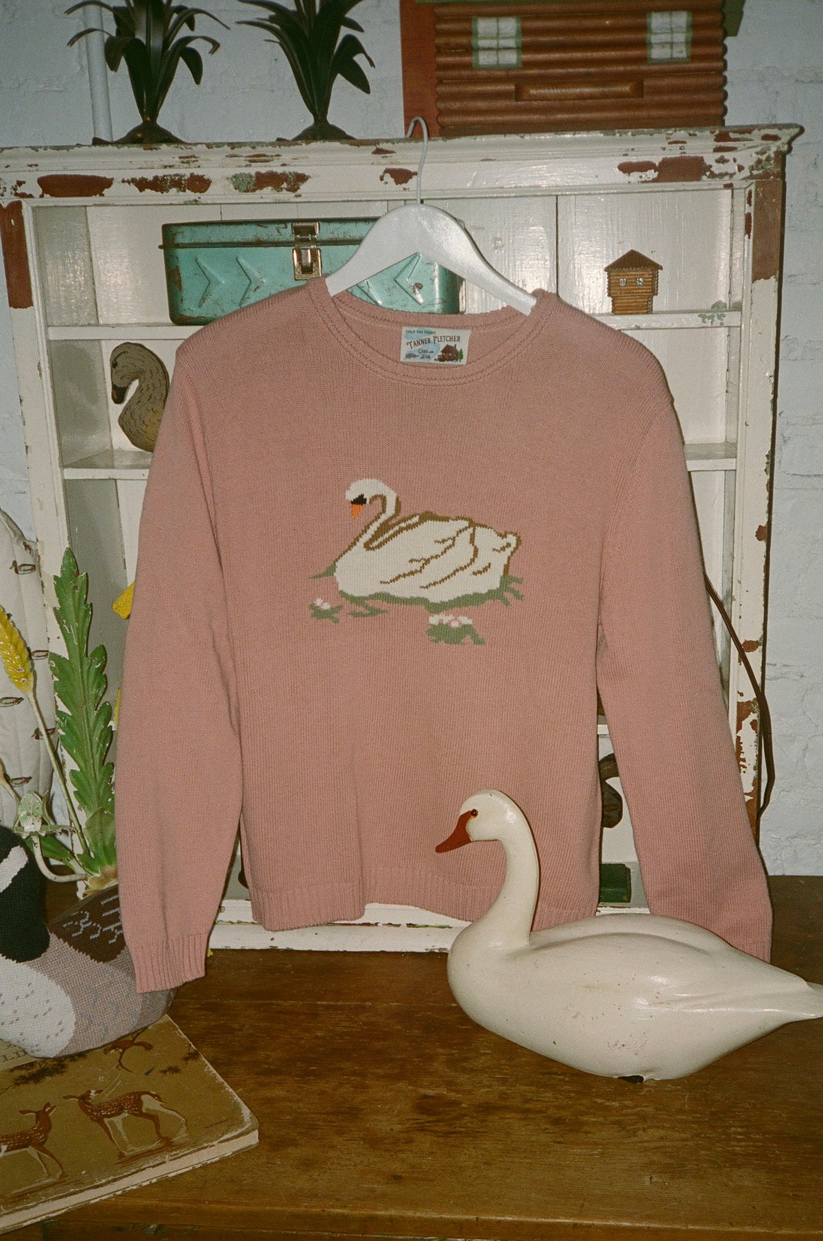 Millhouse Swan Intarsia Sweater