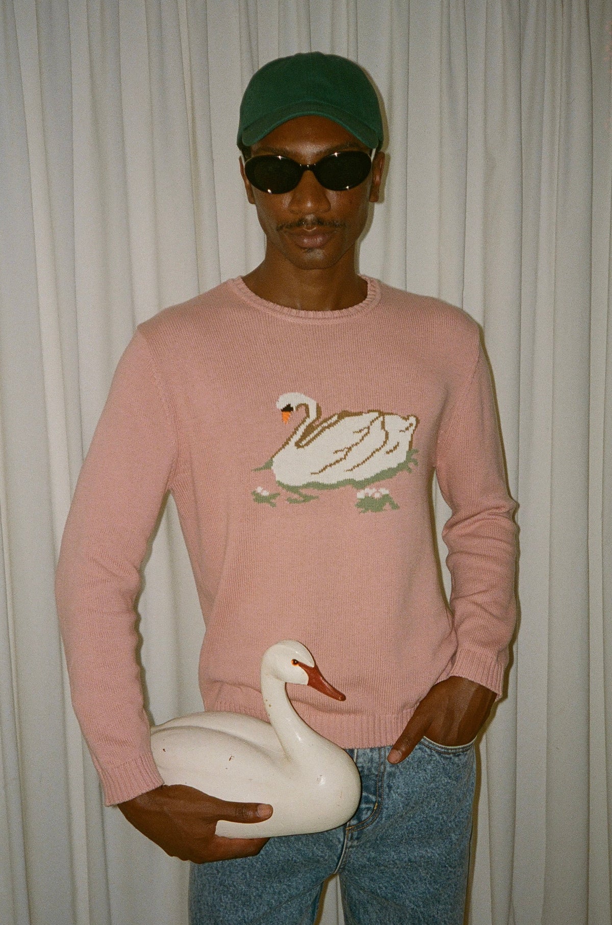 Millhouse Swan Intarsia Sweater
