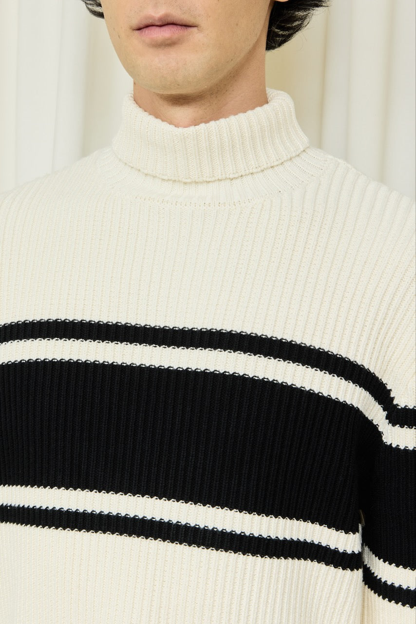 Prudence Crochet Edge Turtleneck Sweater