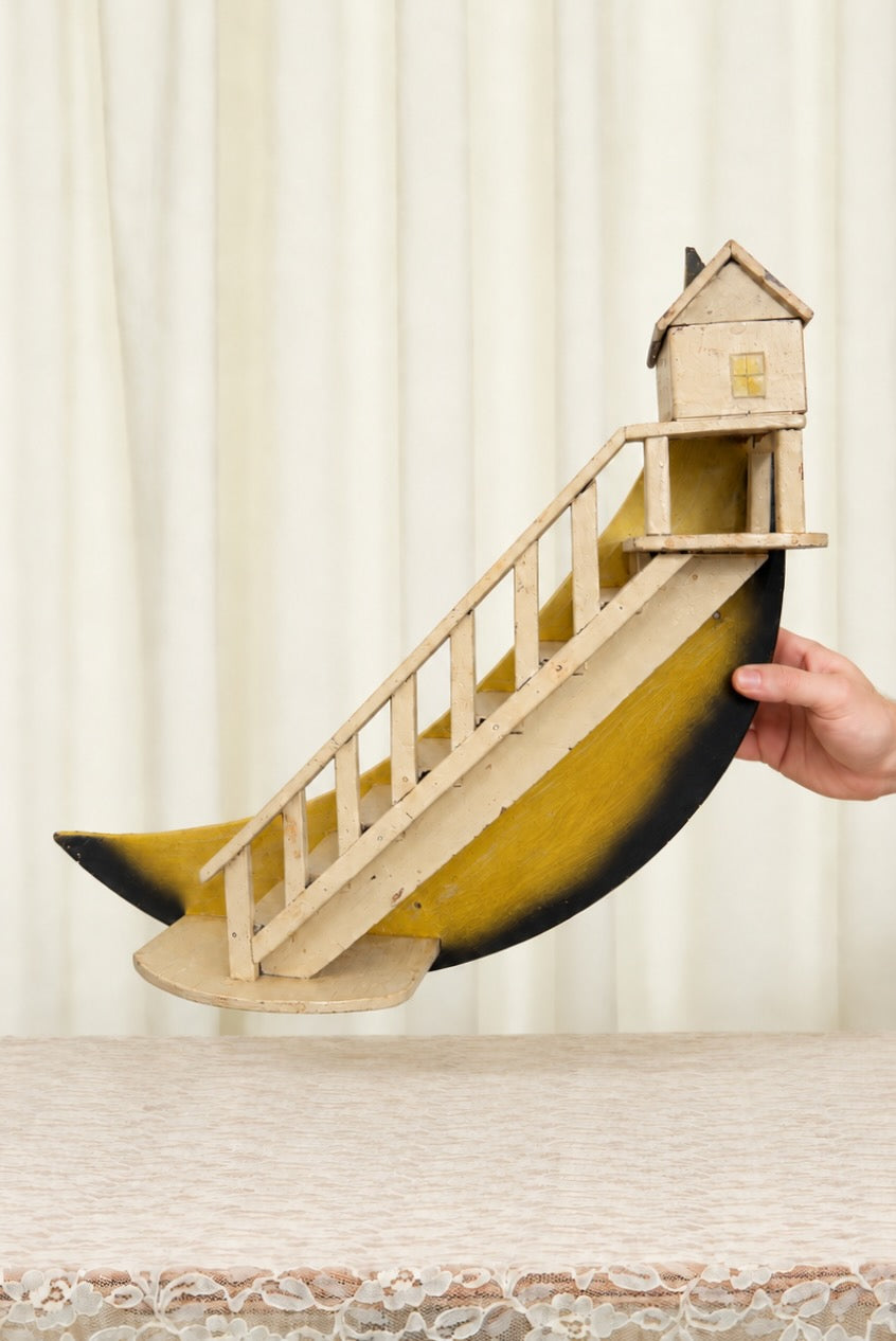 Vintage Moon Stairway Moon Shelf w/ Trinket Box
