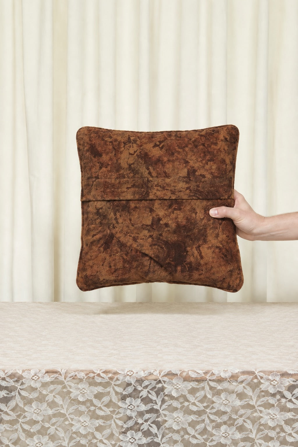 Vintage Deer Needlepoint Pillow