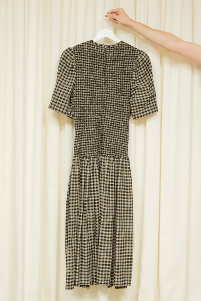 SAMPLE Imelda Smocked Midi Dress XL