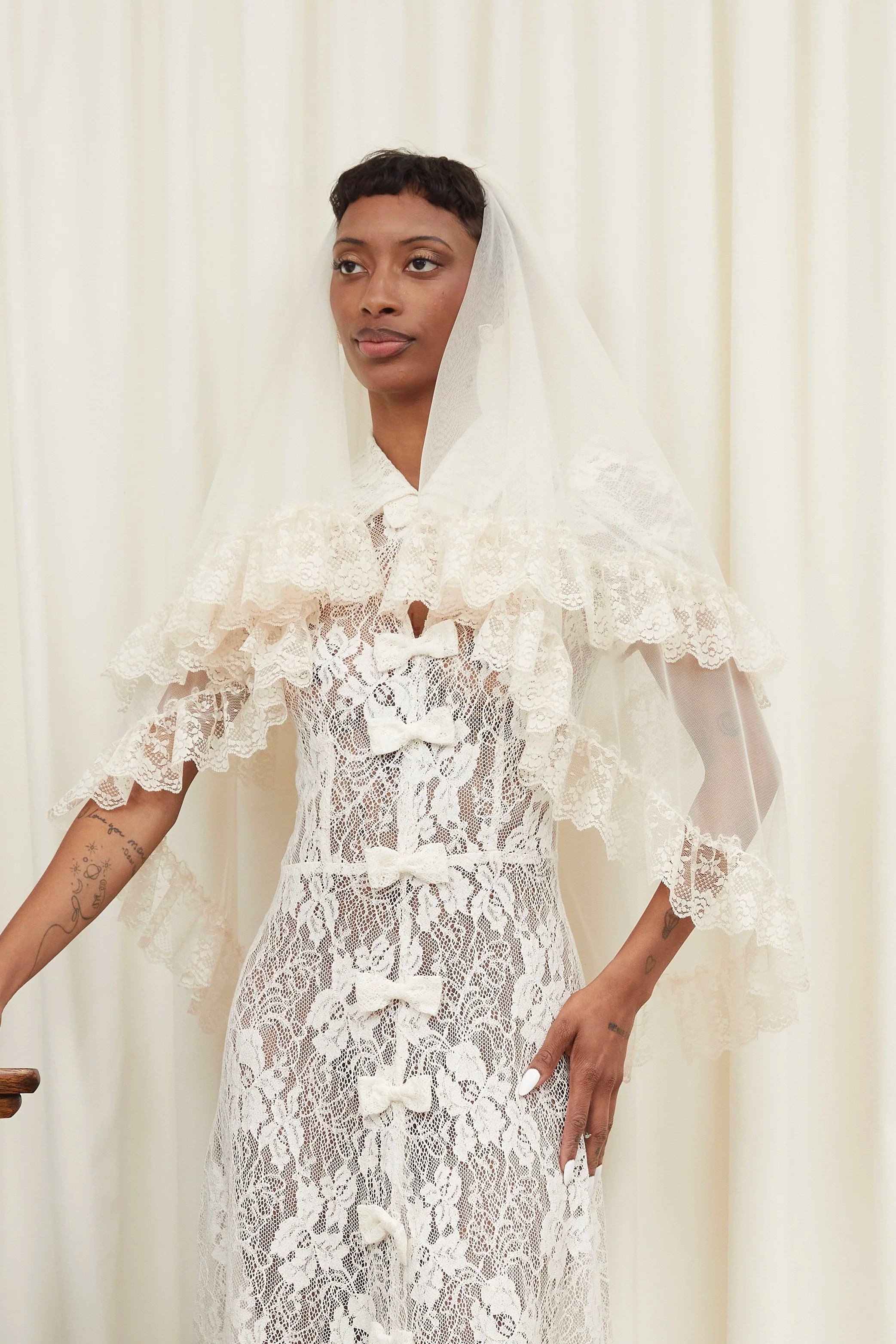 Dorris French Lace Gown