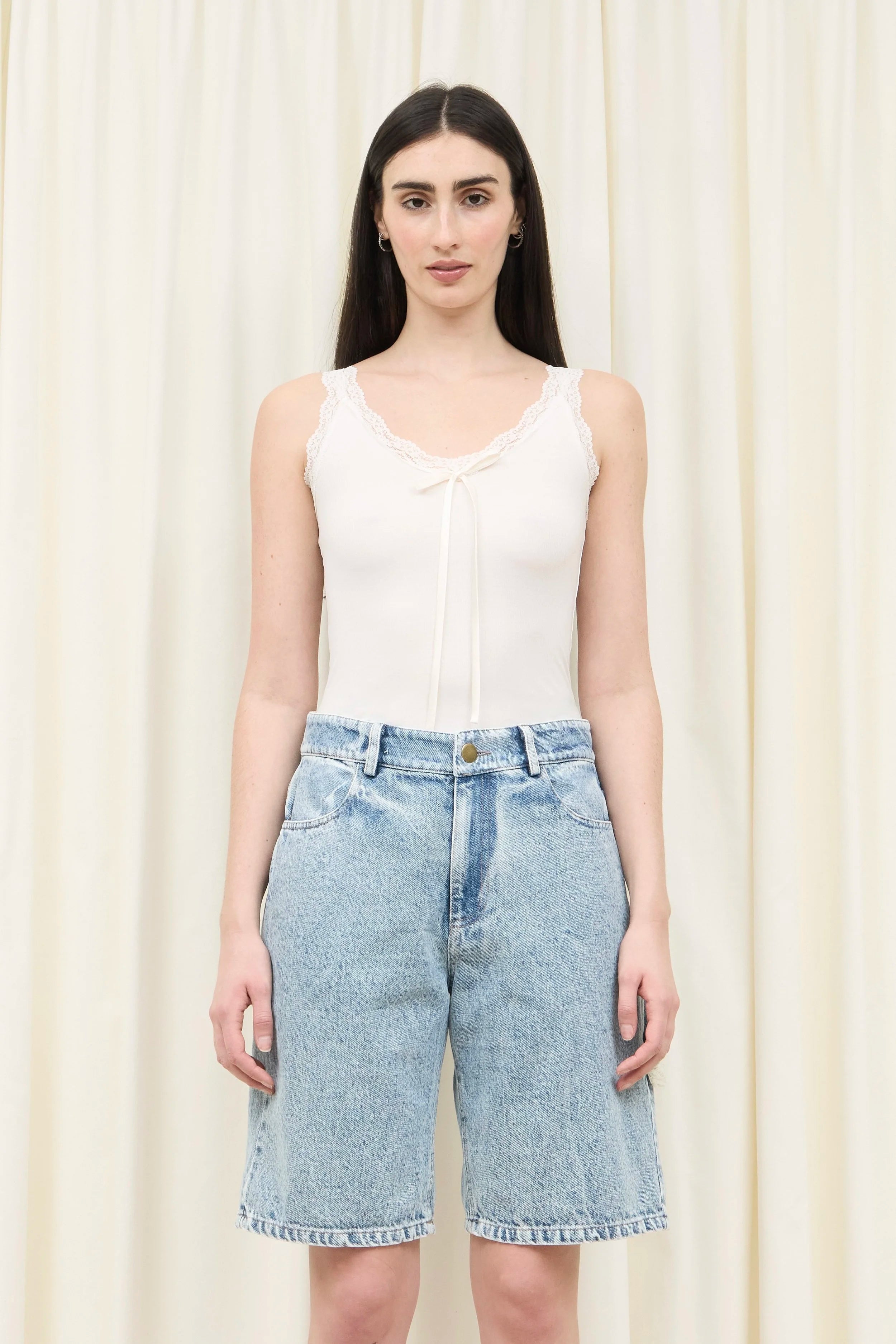 Sid Lace Carpenter Loop Jean Short