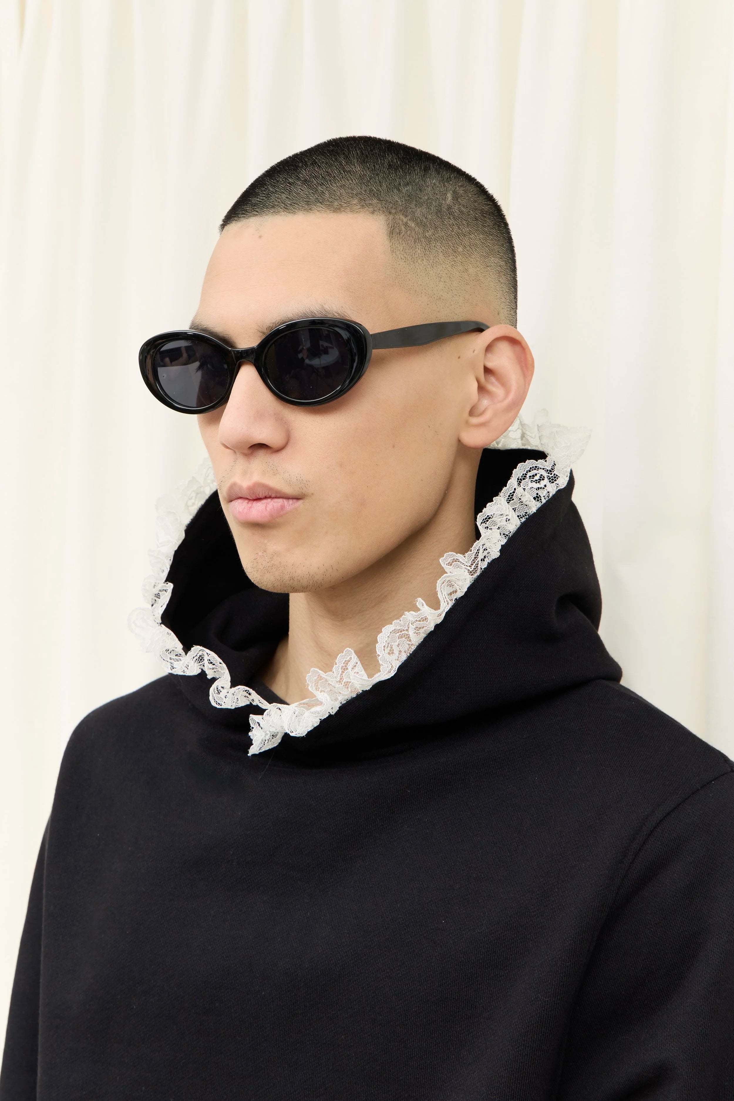 Becky Lace Trim Hoodie