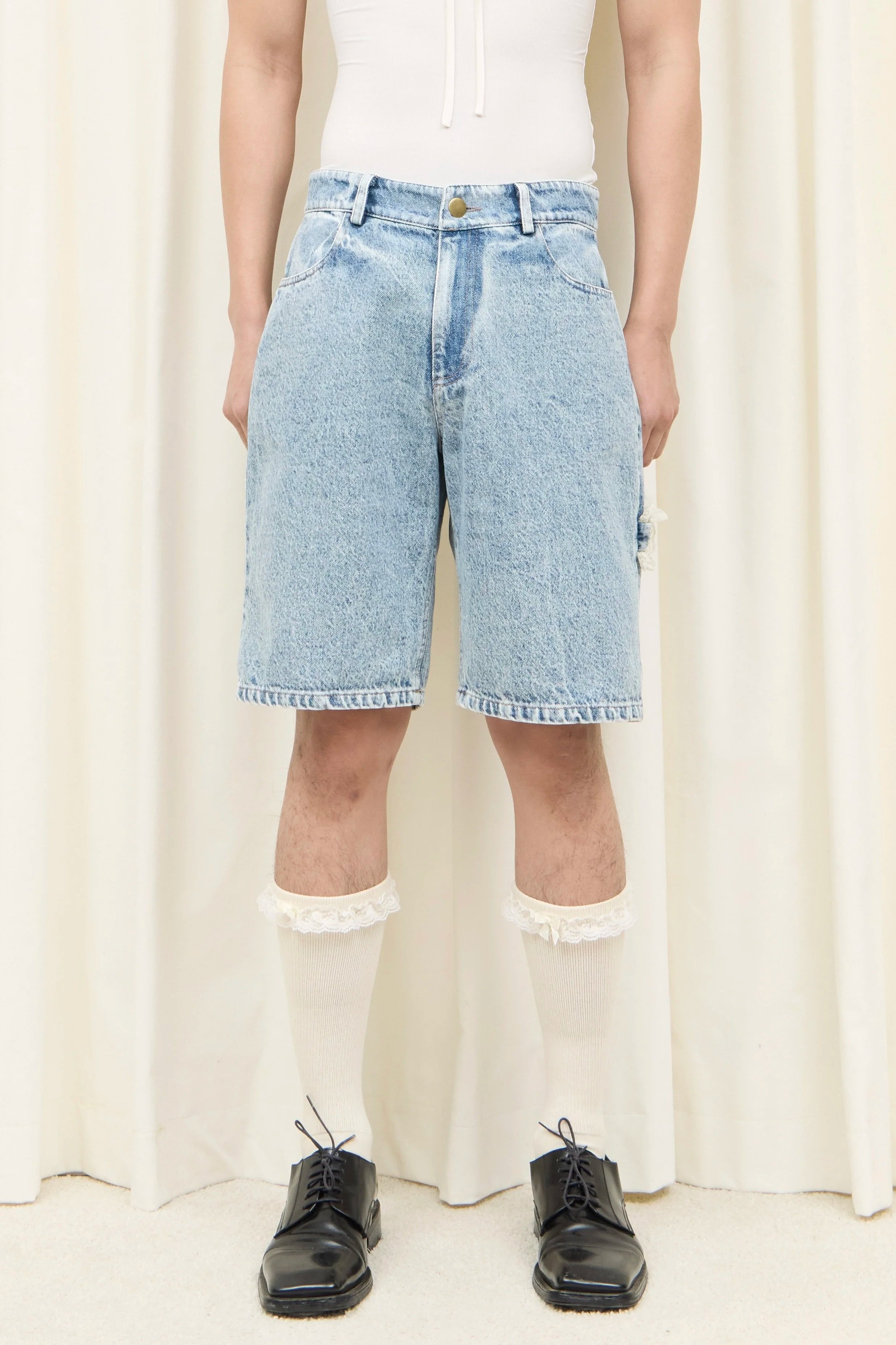 Sid Lace Carpenter Loop Jean Short