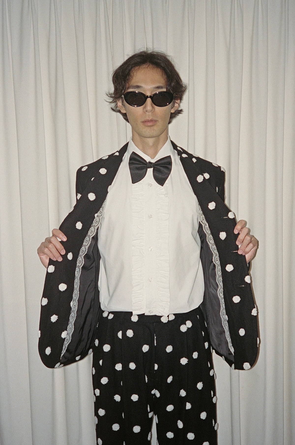 Walt Raised Polkadot Blazer