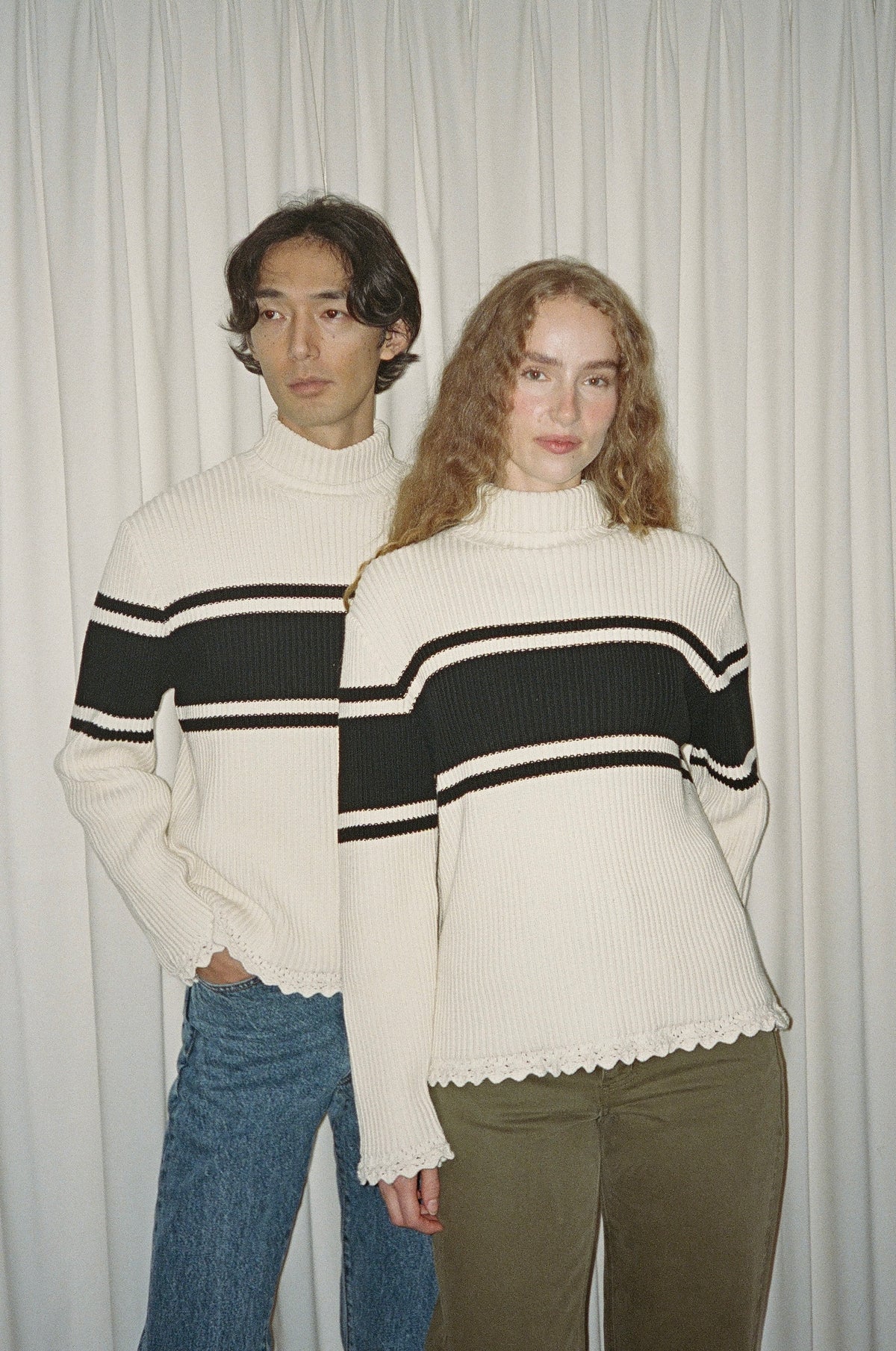 Prudence Crochet Edge Turtleneck Sweater