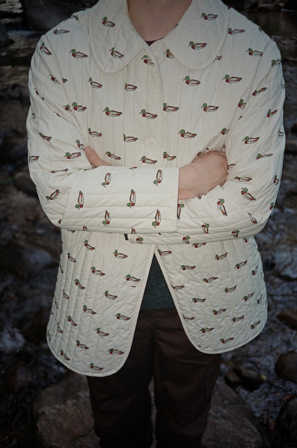 Arnie Mallard Print Quilted Jacket