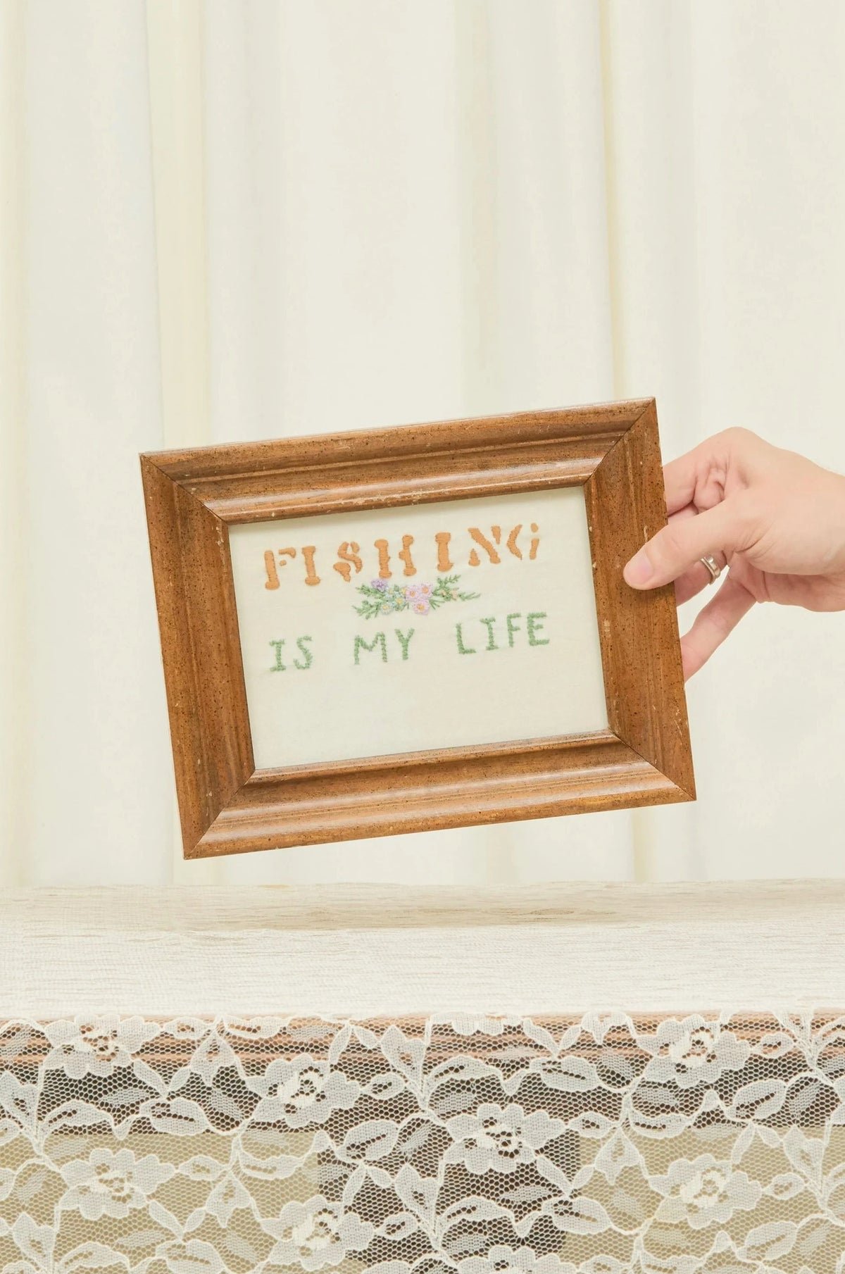 Vintage Fishing is my Life Embroidery