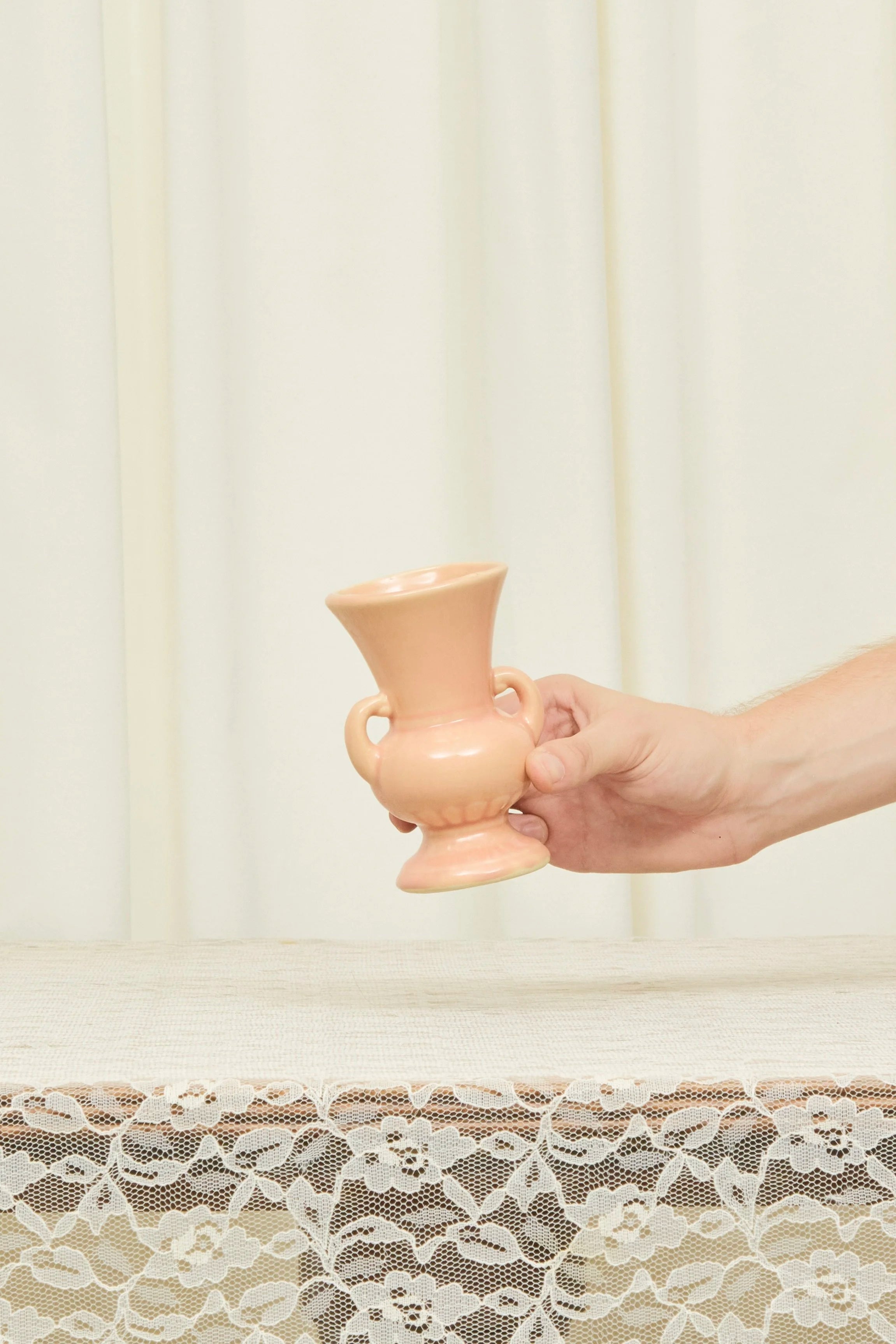 Vintage Small Pink Bud Vase