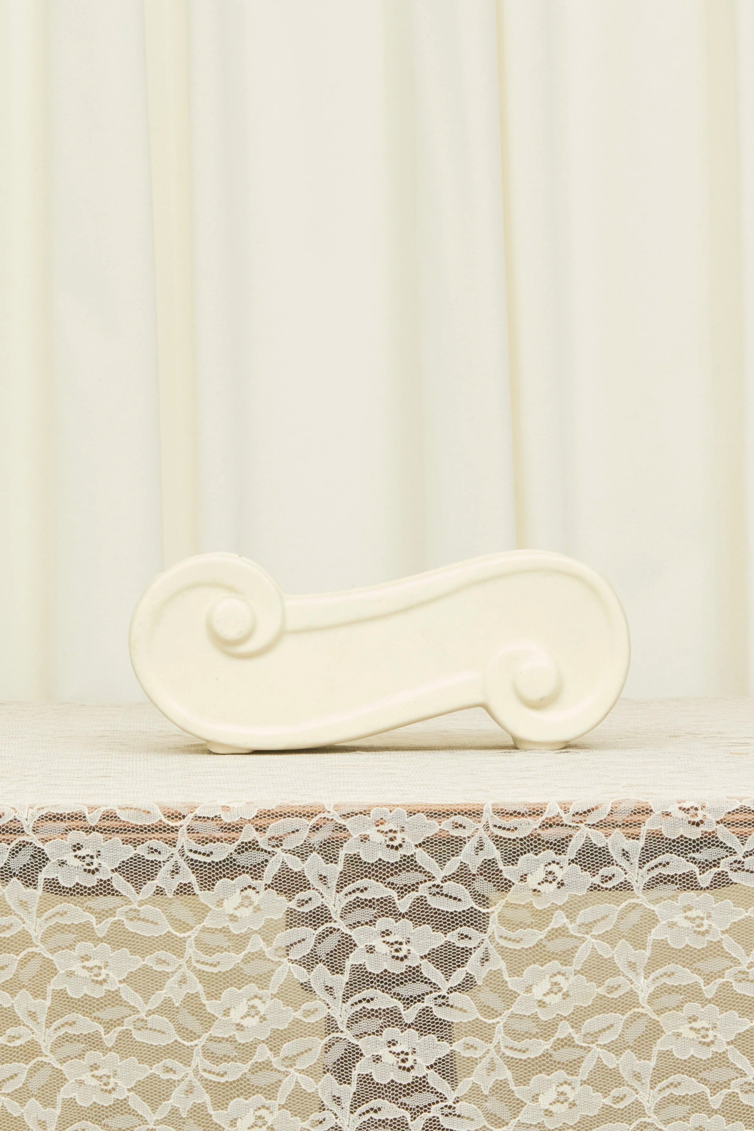 Vintage Neoclassical Scroll Planter
