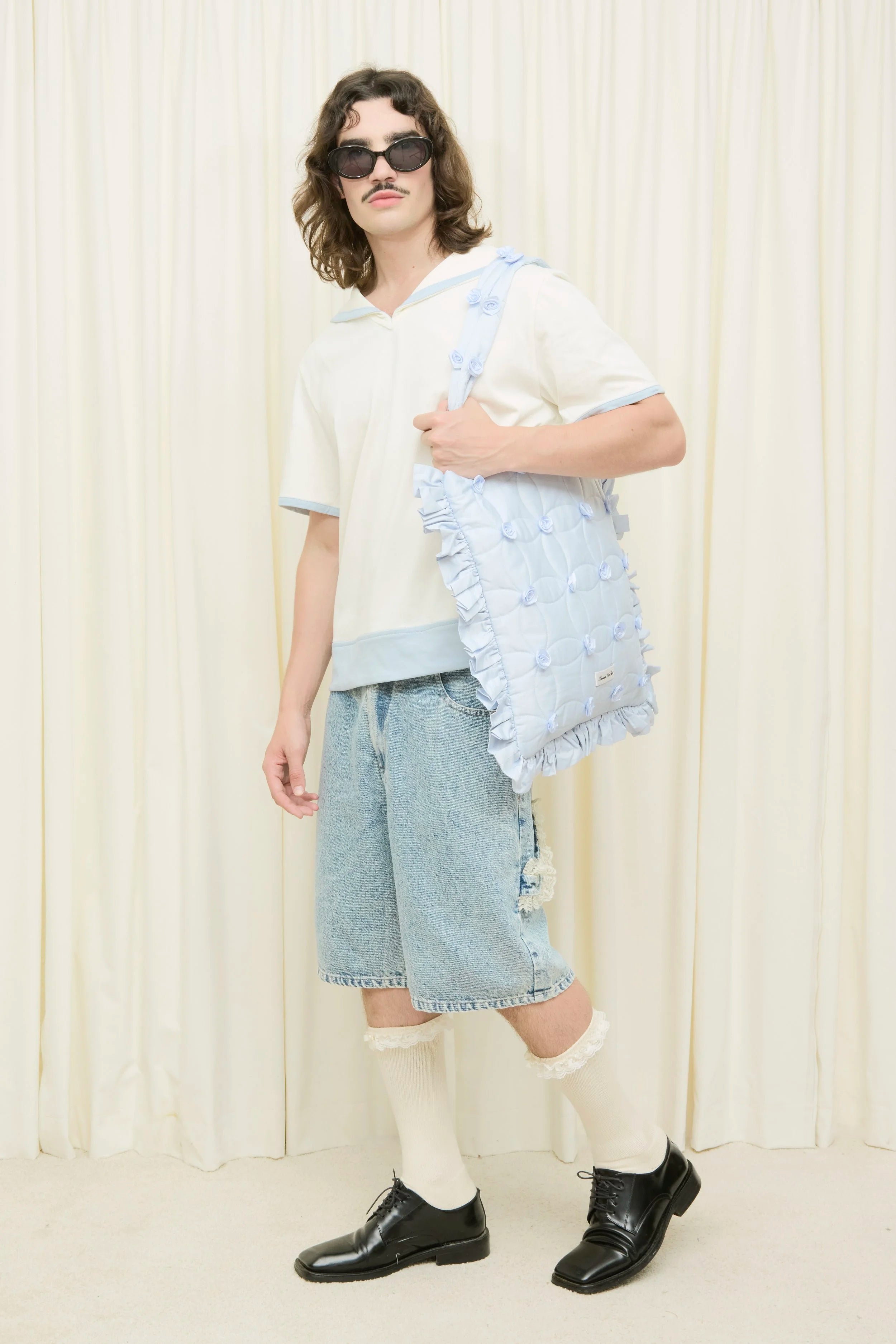 Lindy Quilted Rosette Tote