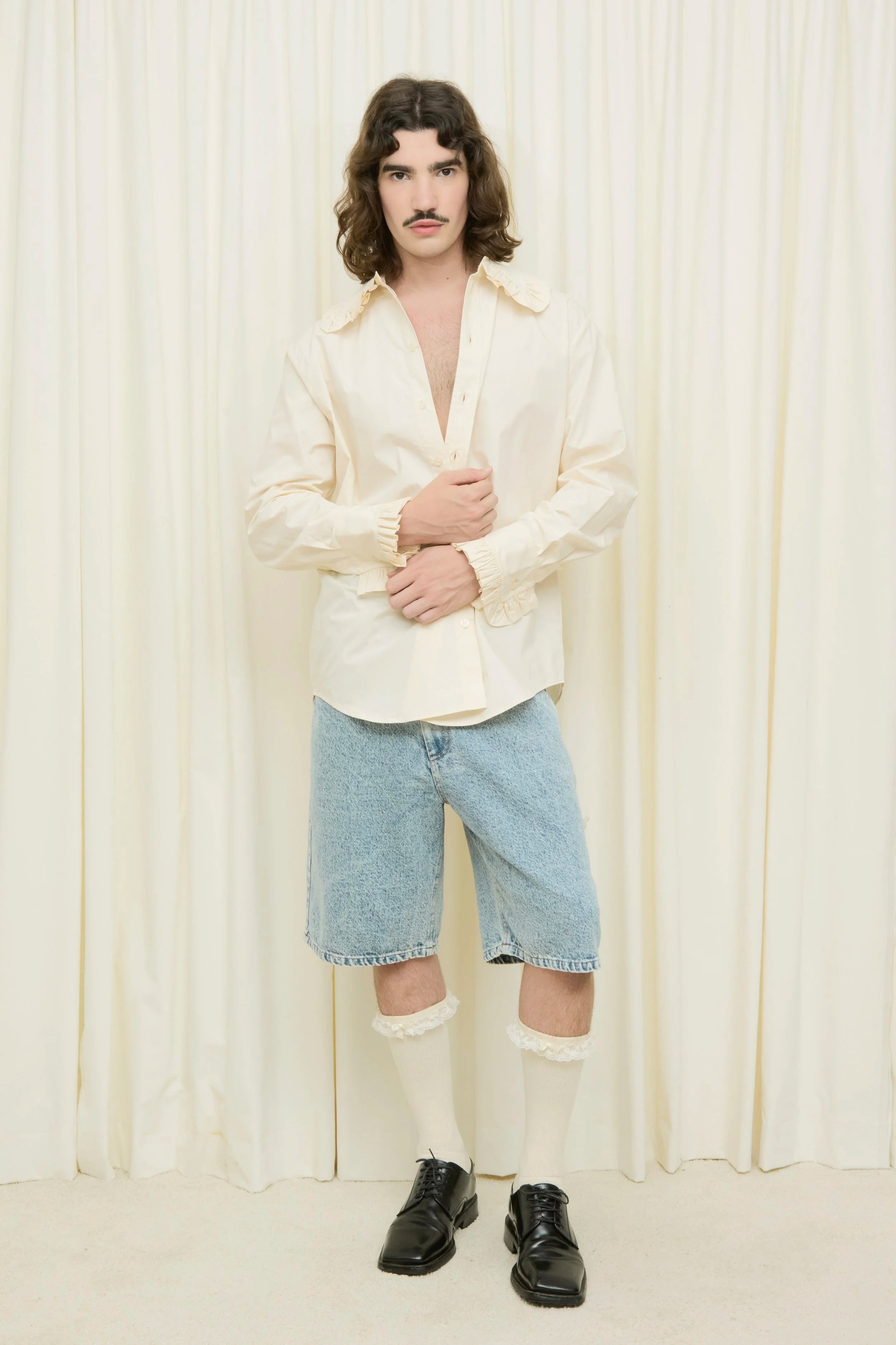 Pippa Ruffle Button Down Shirt