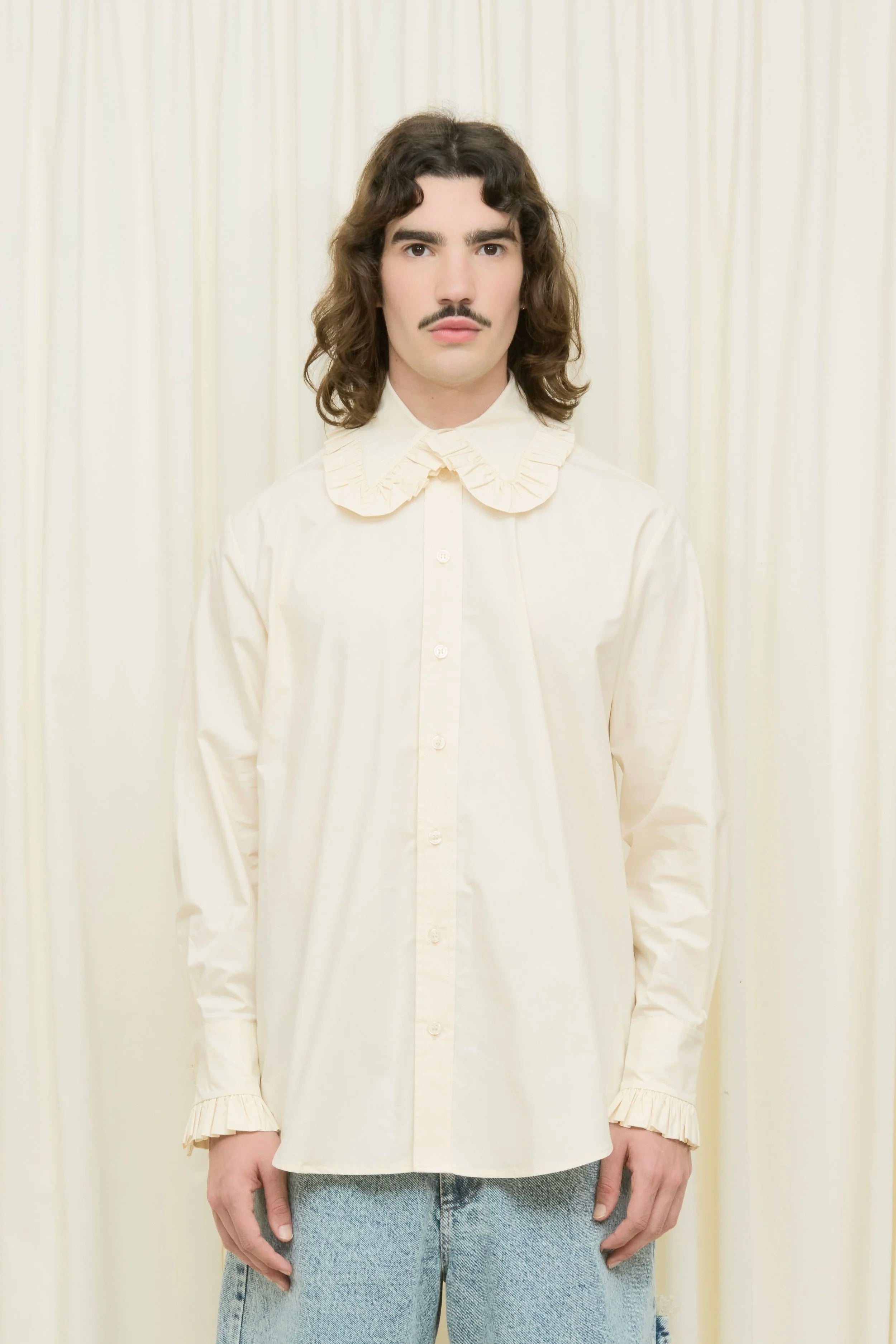 Pippa Ruffle Button Down Shirt