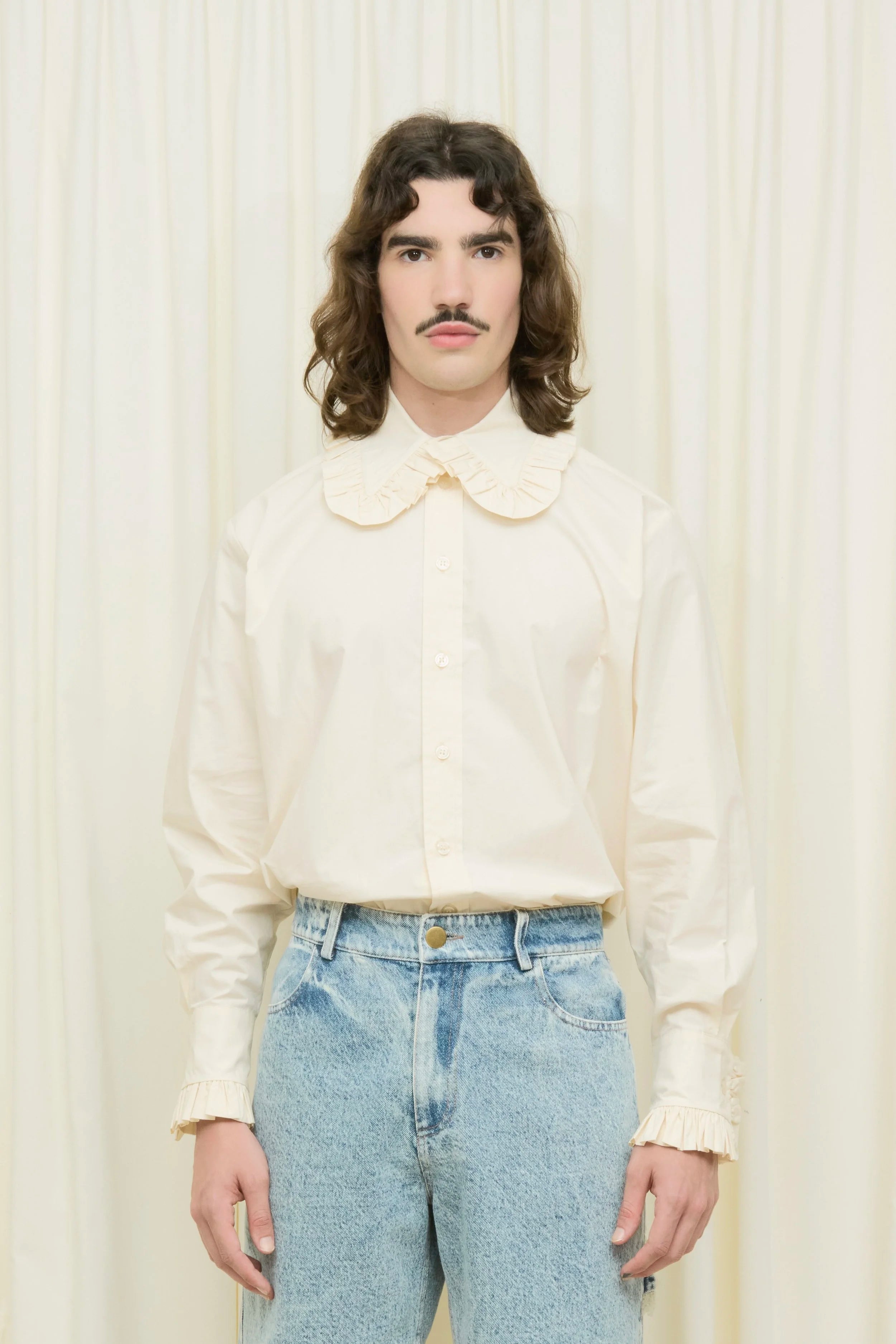 Pippa Ruffle Button Down Shirt