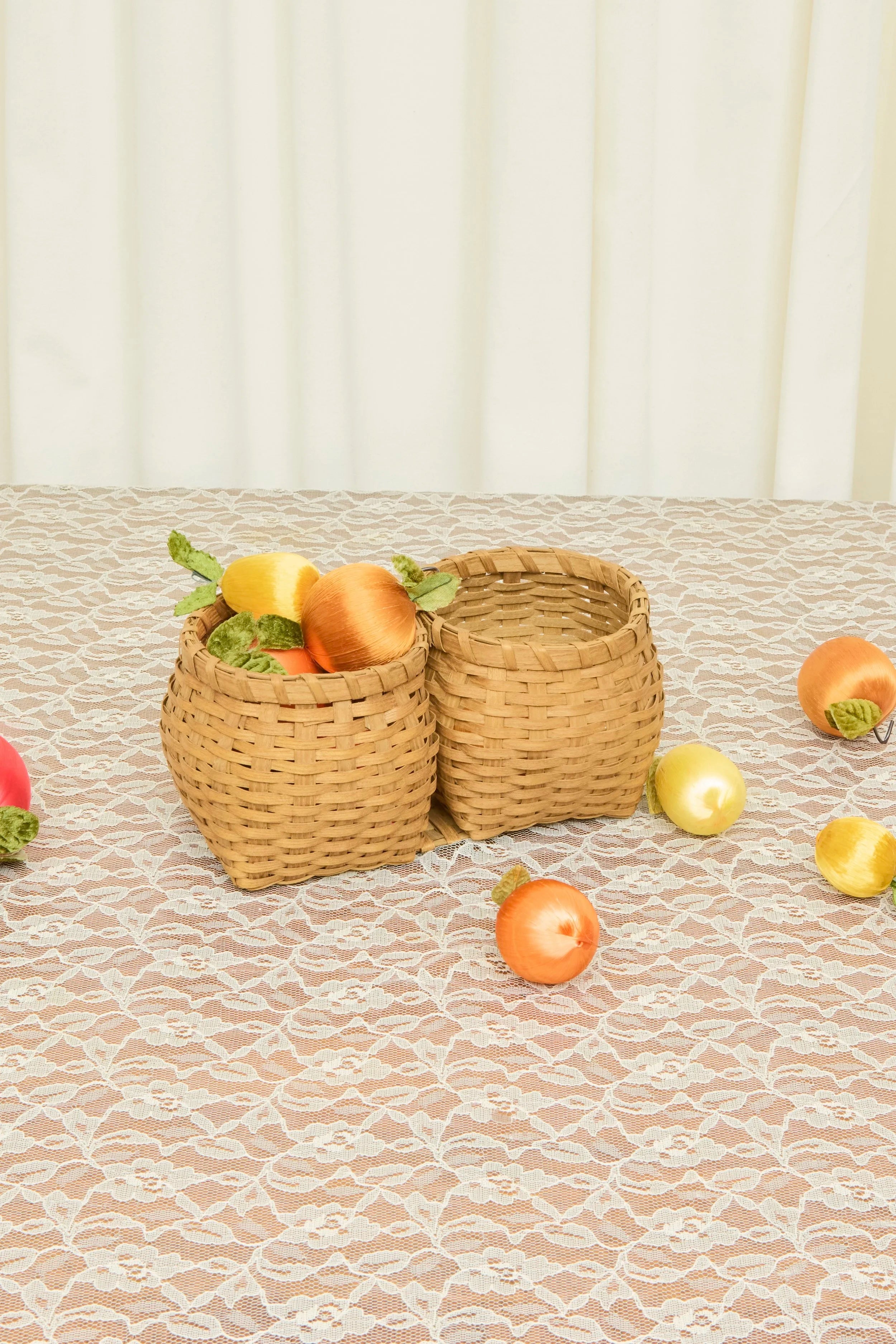Antique Double Basket