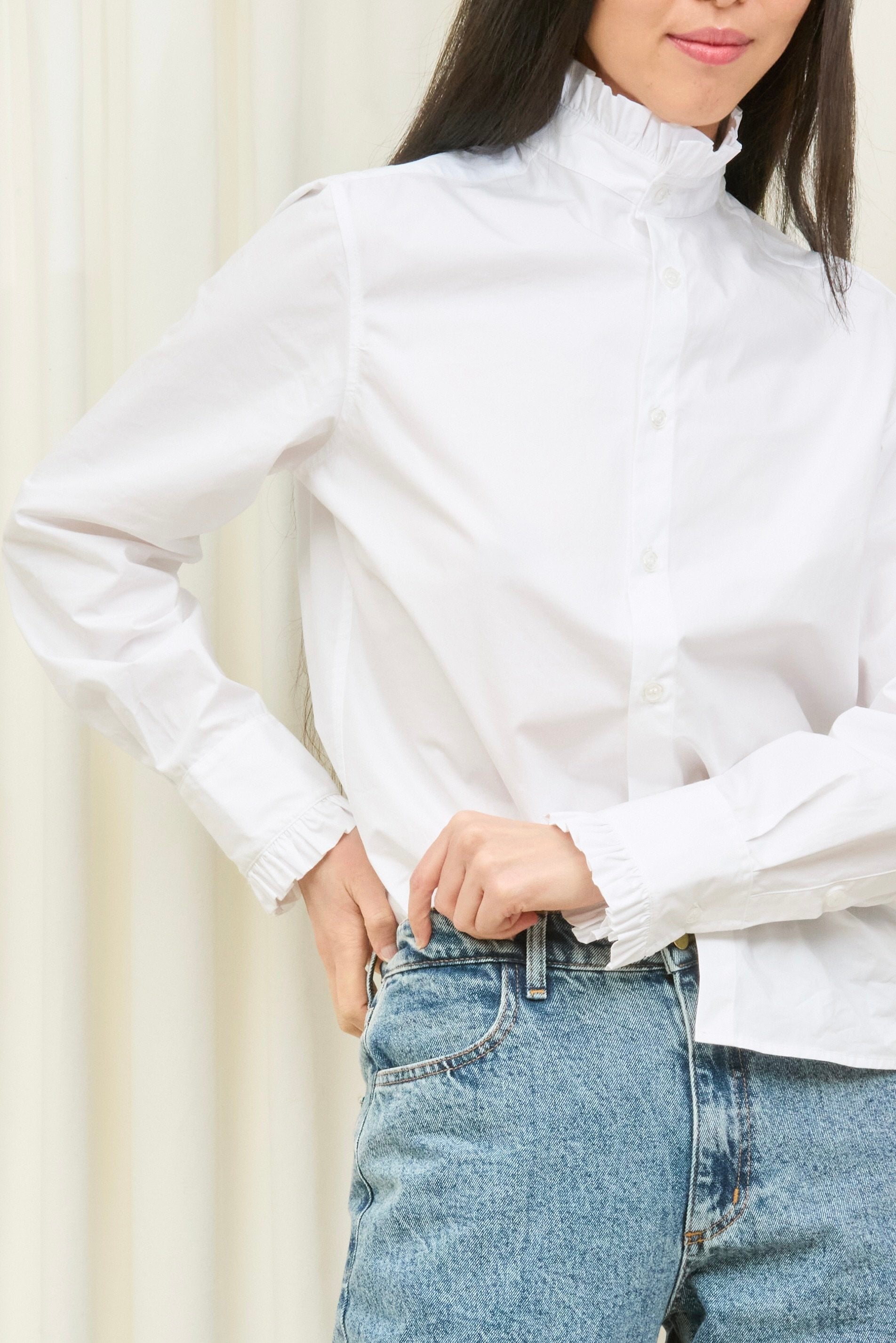 Julien Ruffle Collar Shirt