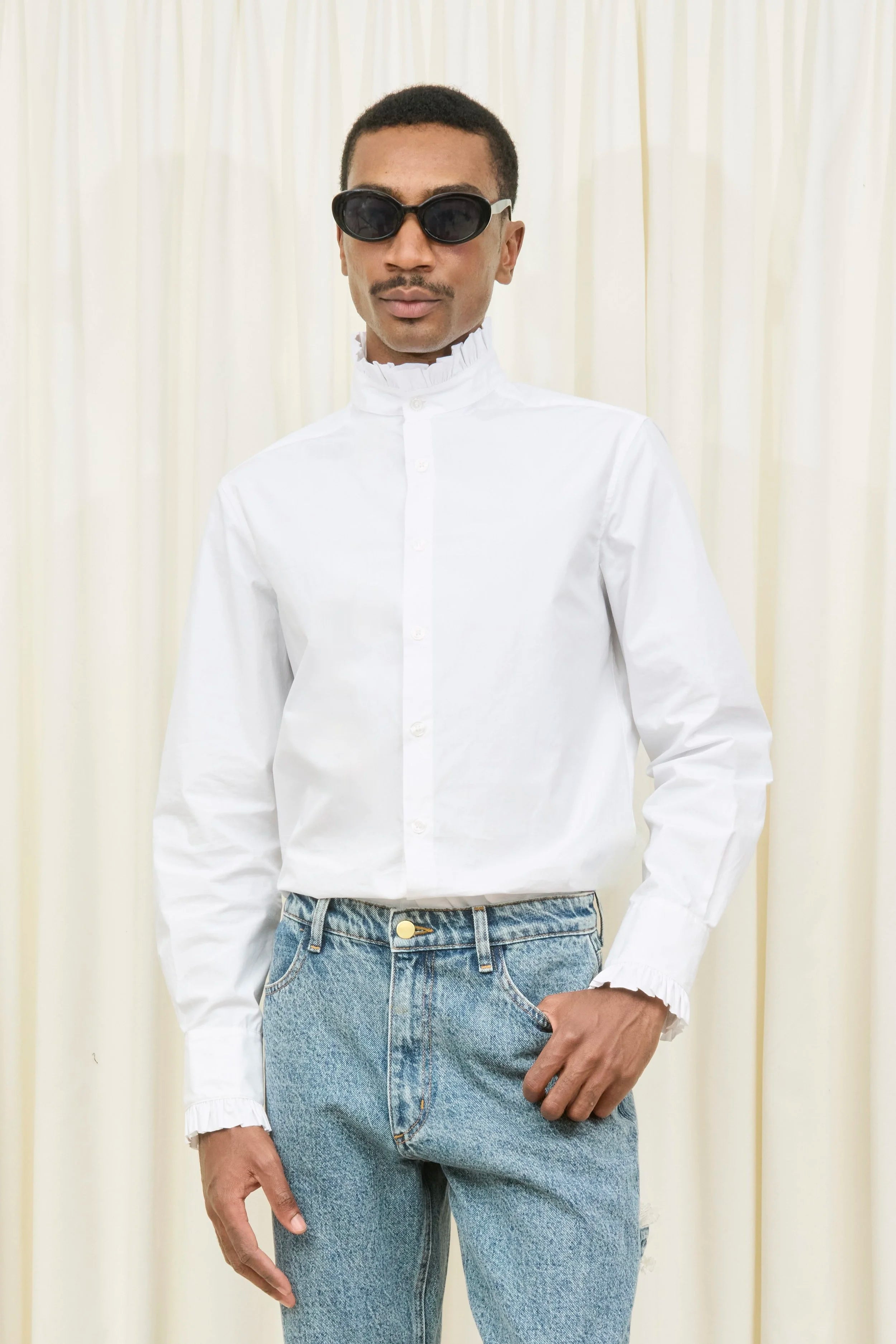 Julien Ruffle Collar Shirt