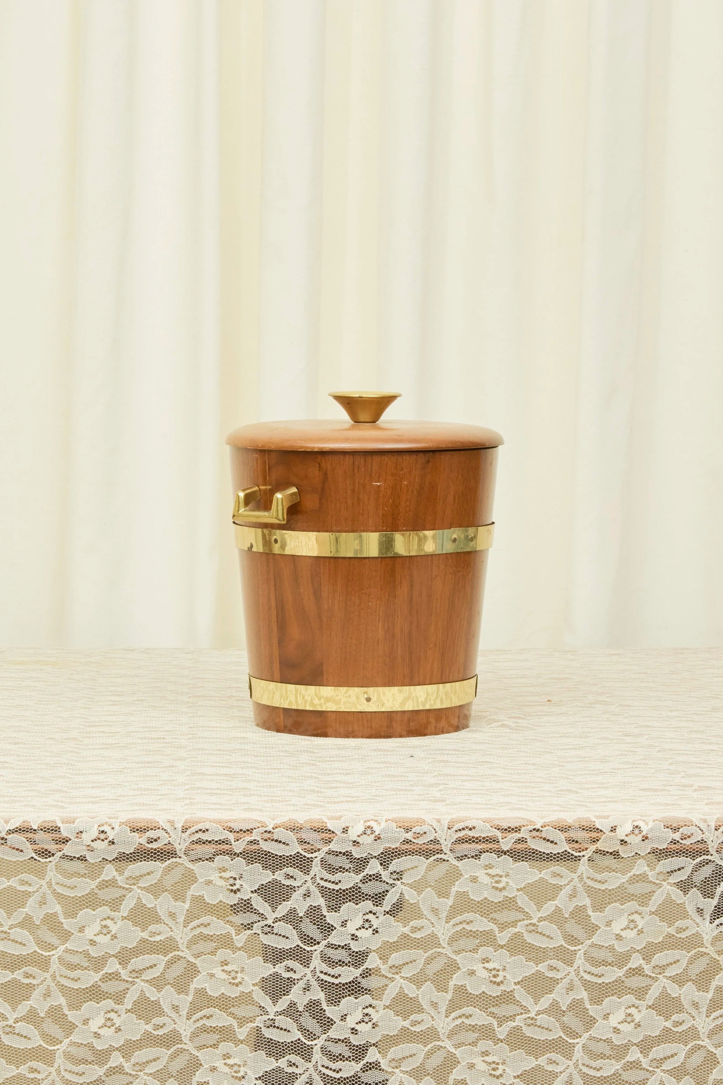 Vintage Wood Ice Bucket
