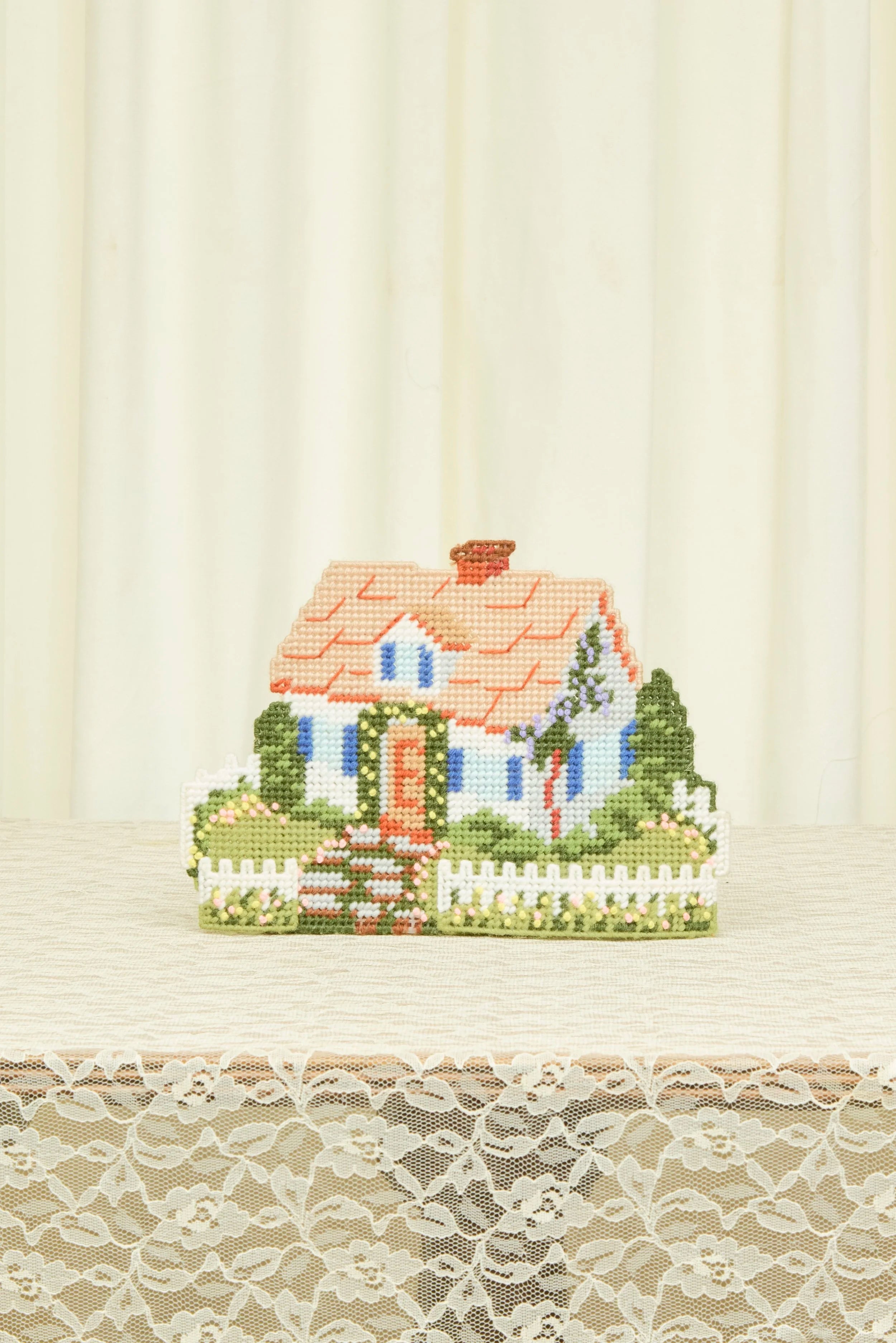 Vintage House Needlepoint Decor
