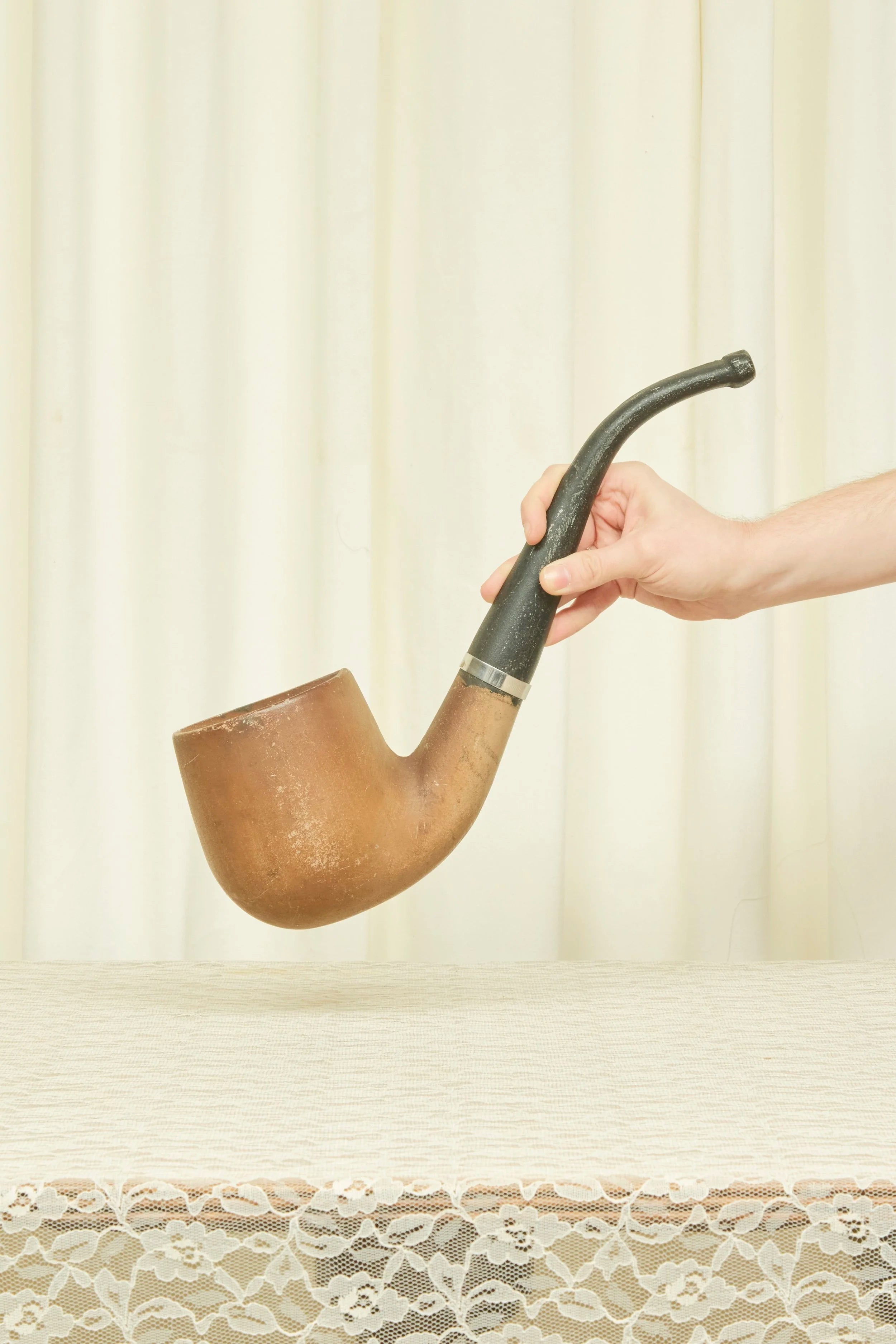 Vintage Metal Pipe Wall Pocket