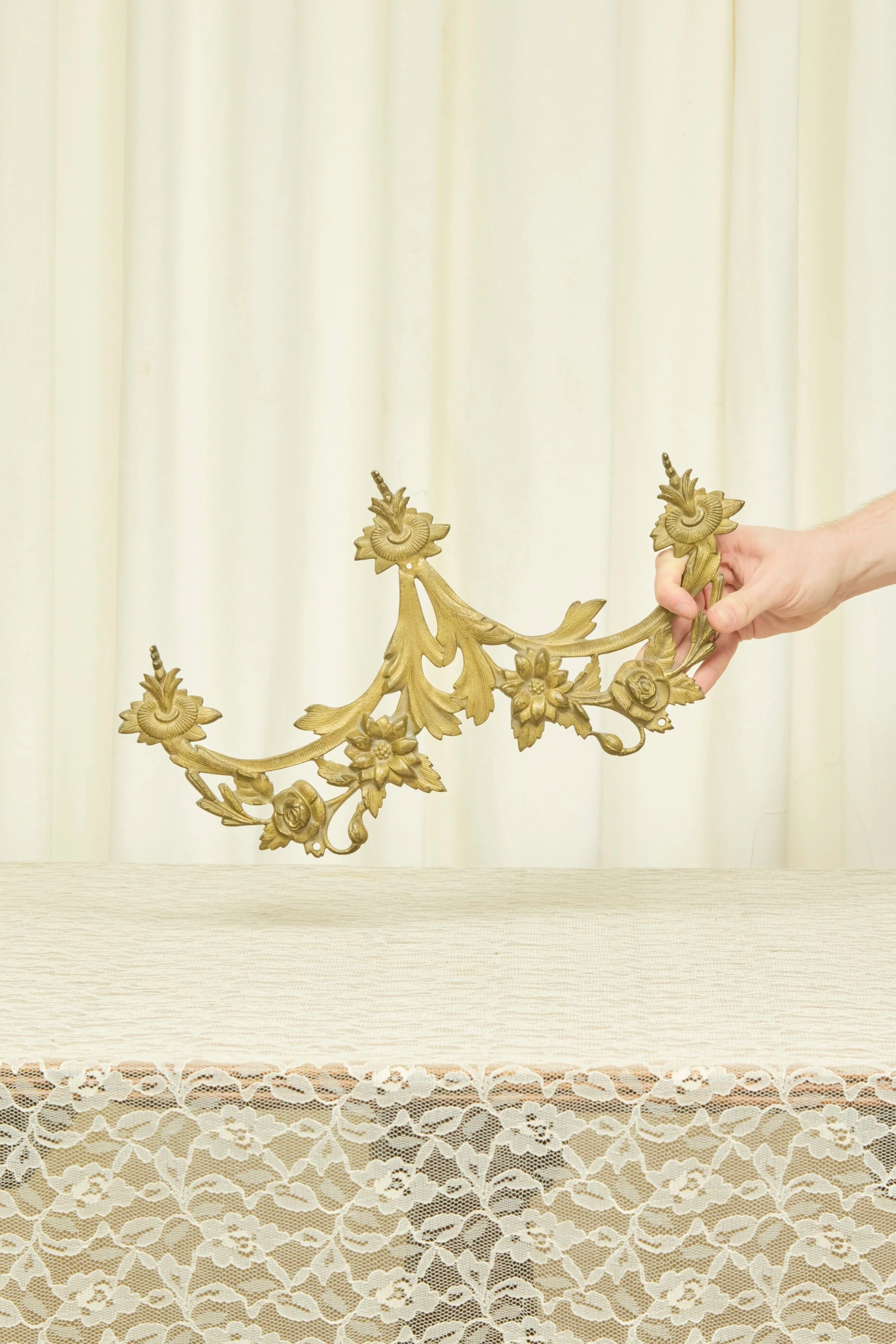 Antique Brass Ornate Wall Decor