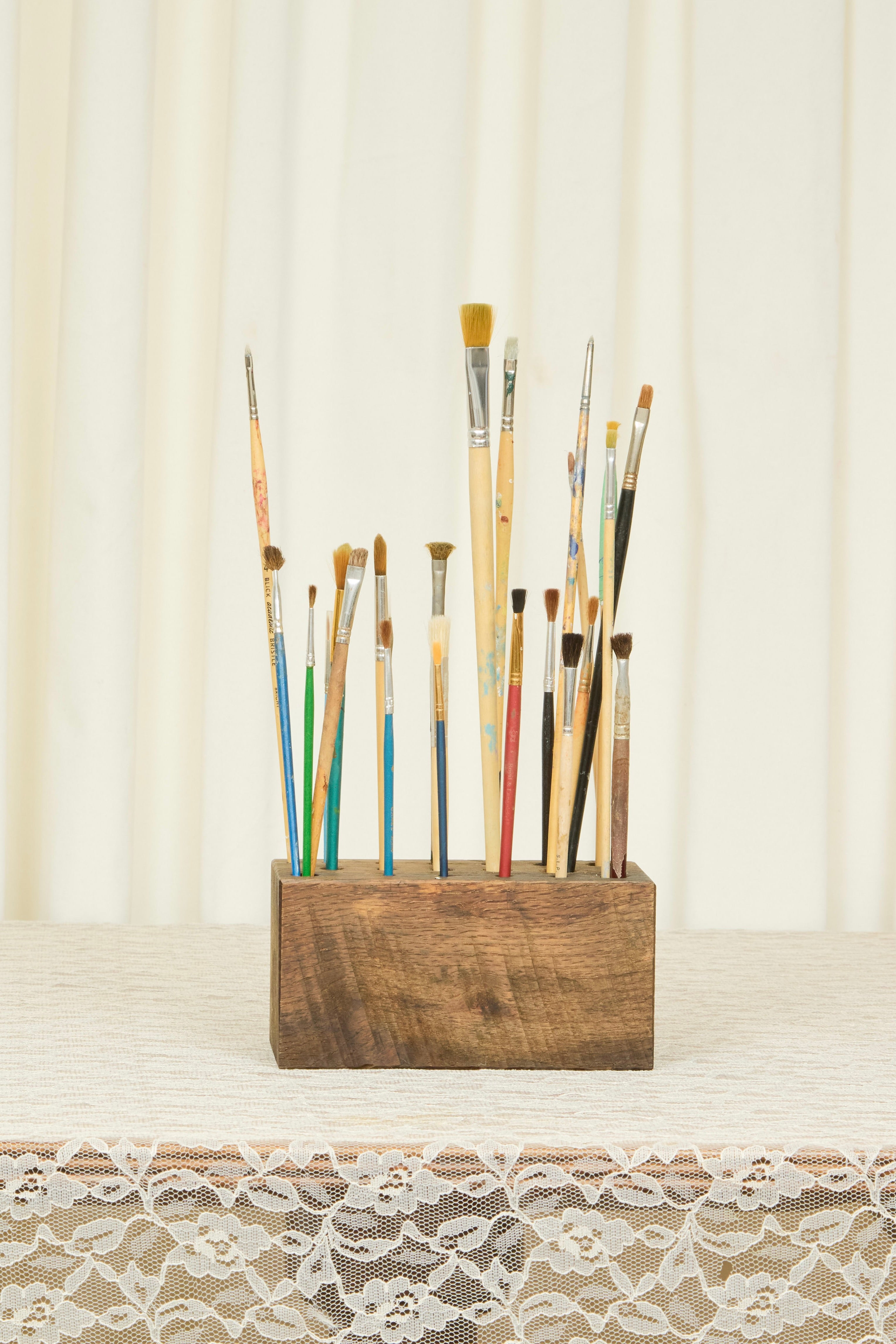 Vintage Block of Paintbrushes
