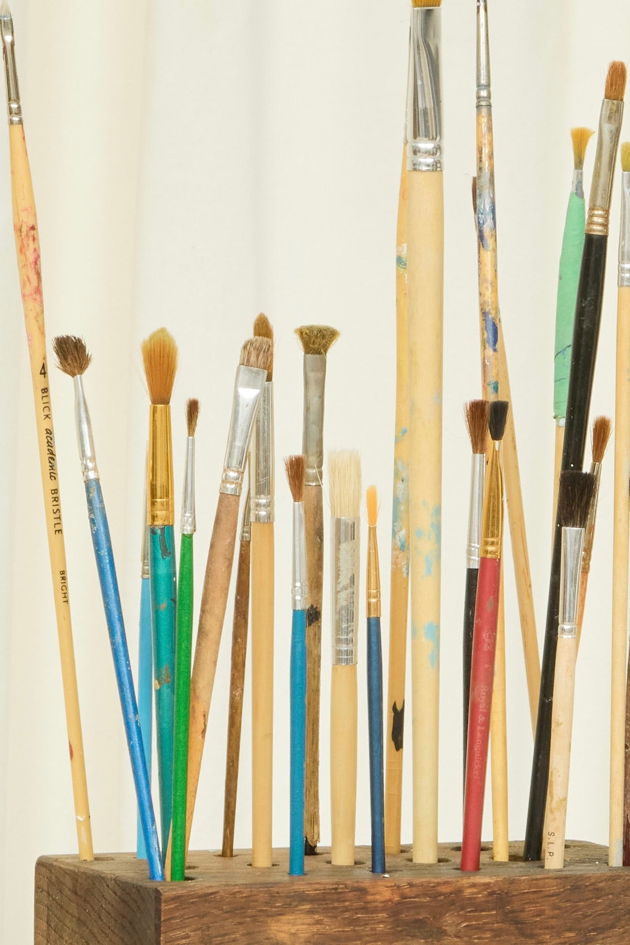 Vintage Block of Paintbrushes