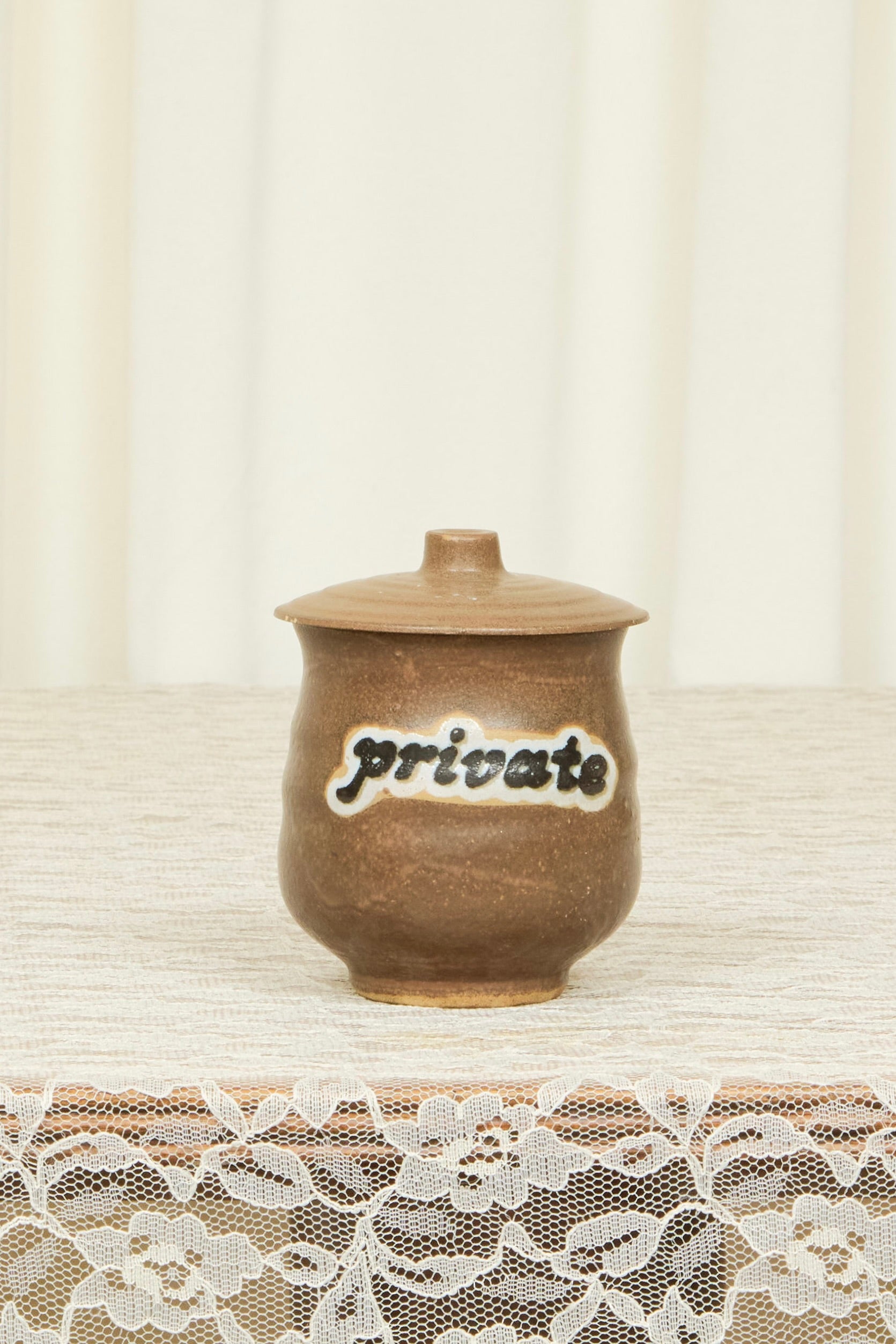 Vintage "Private" Jar