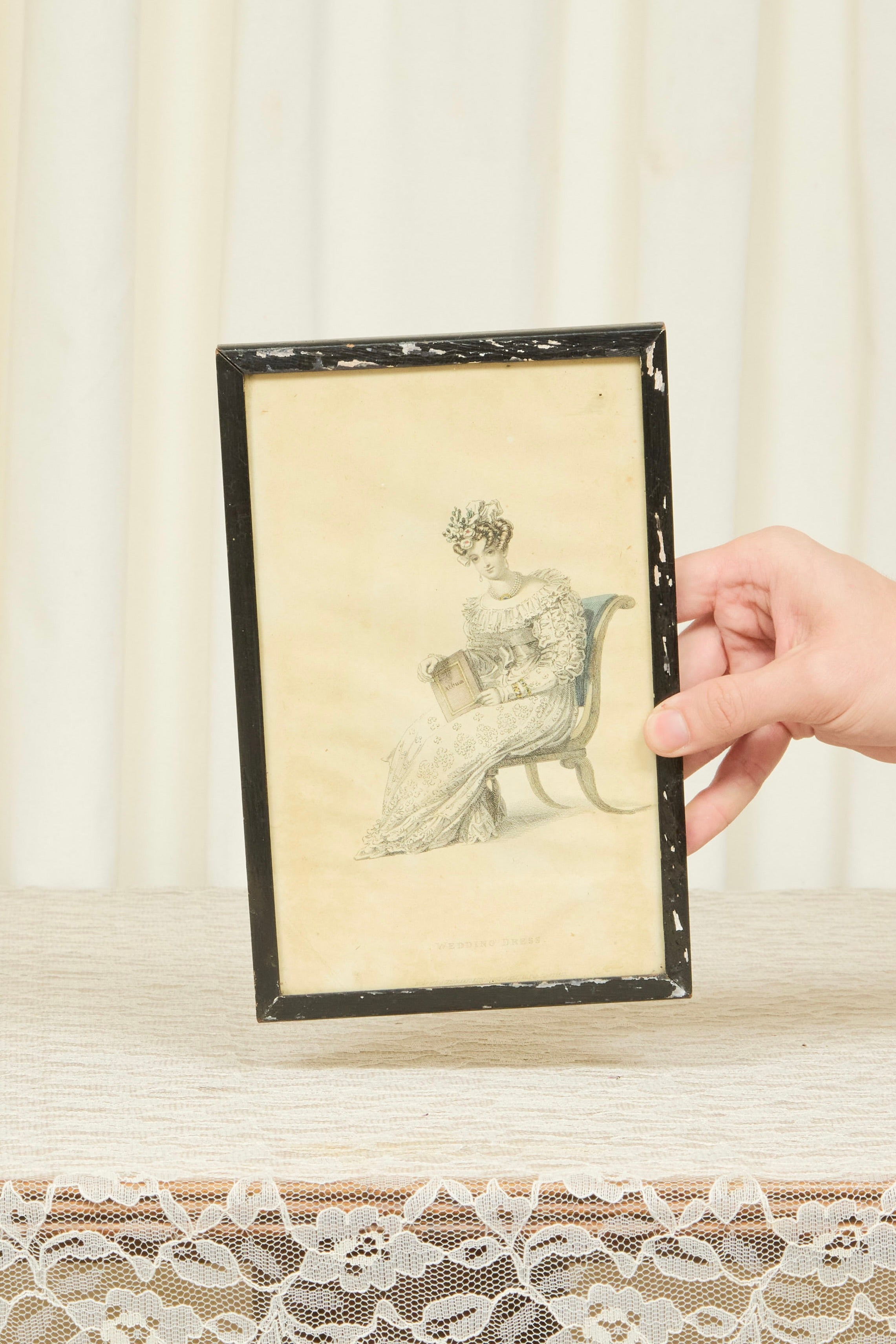 Antique "Wedding Dress" Framed Print