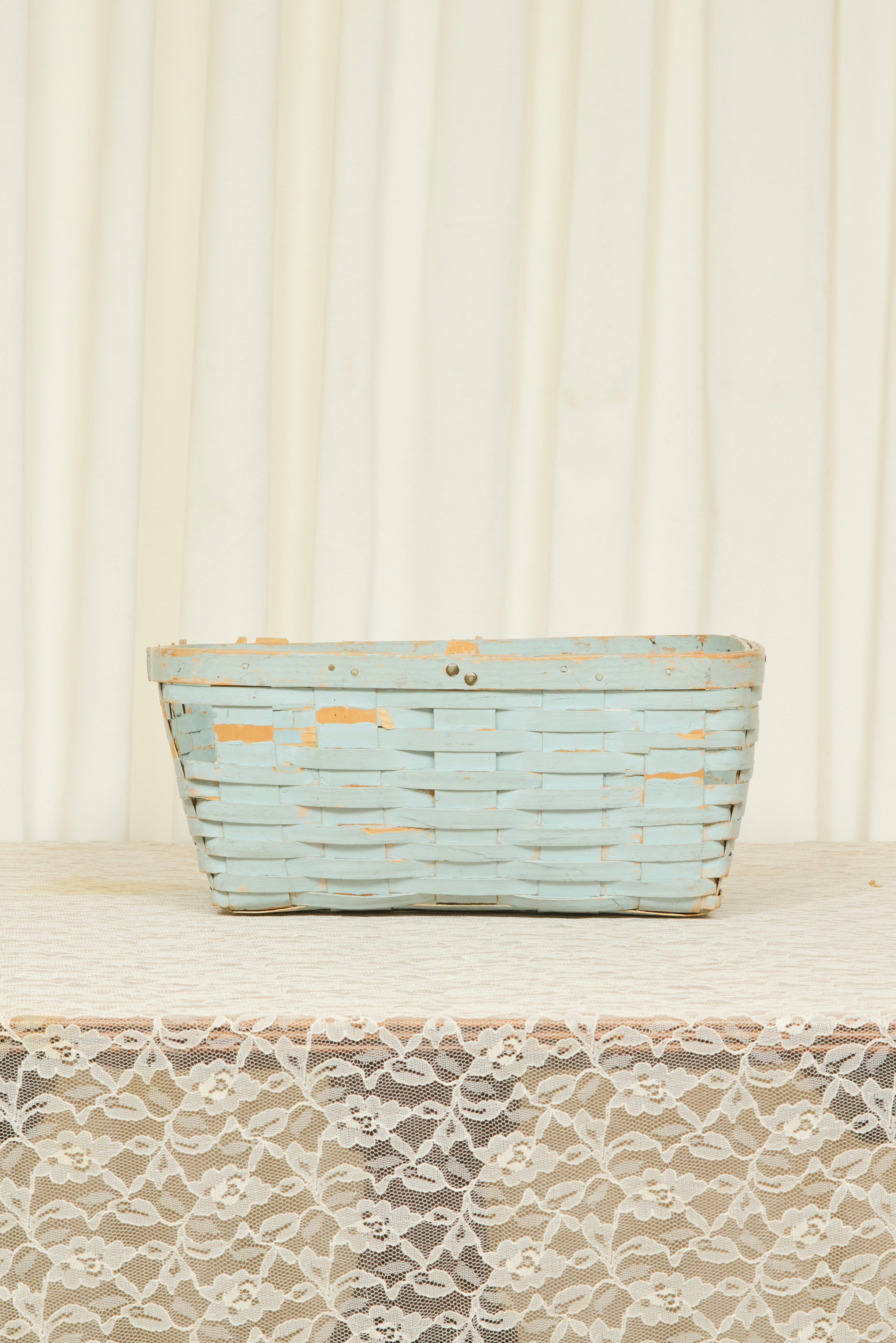 Vintage Painted Basket