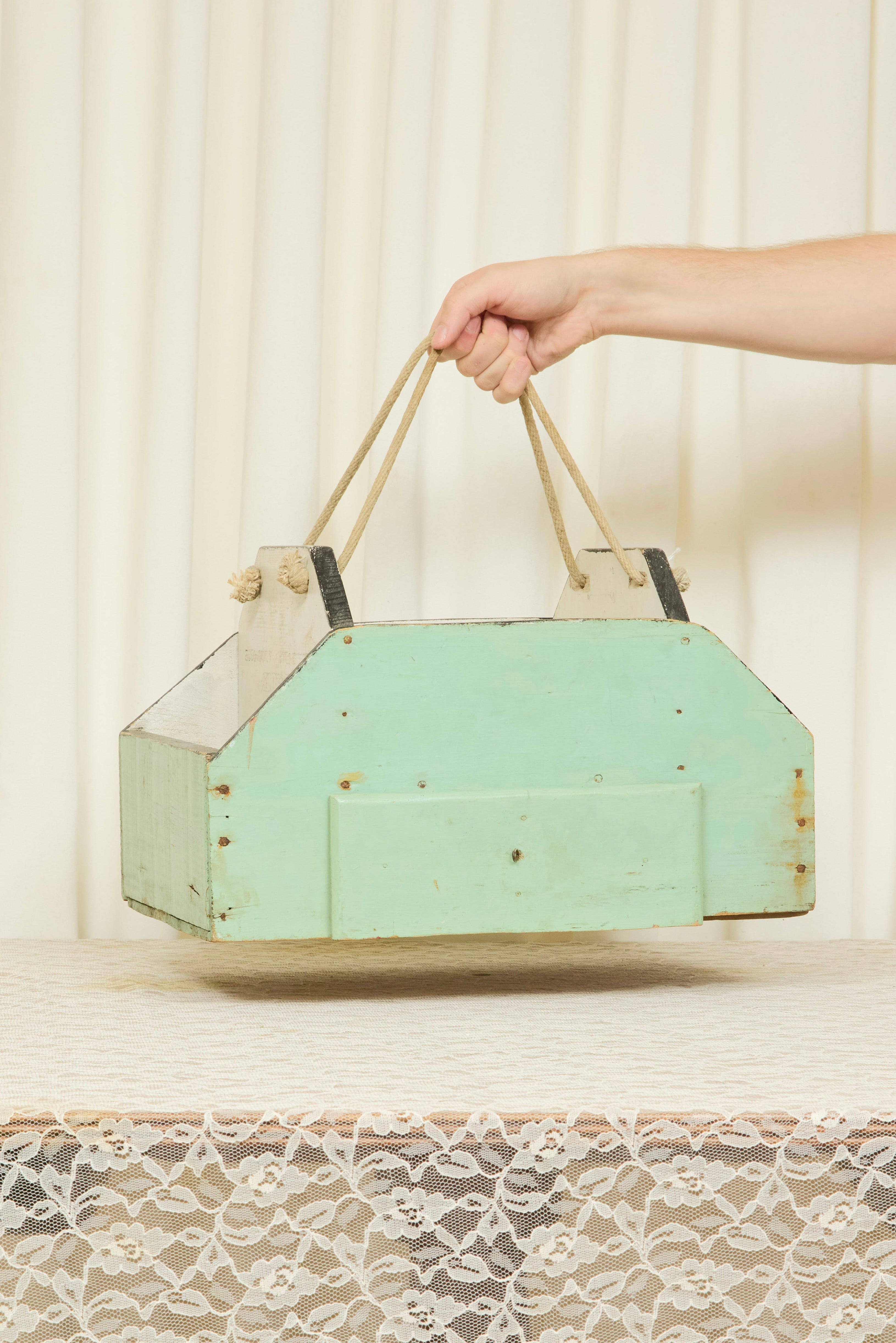Vintage Folk Art Tool Box