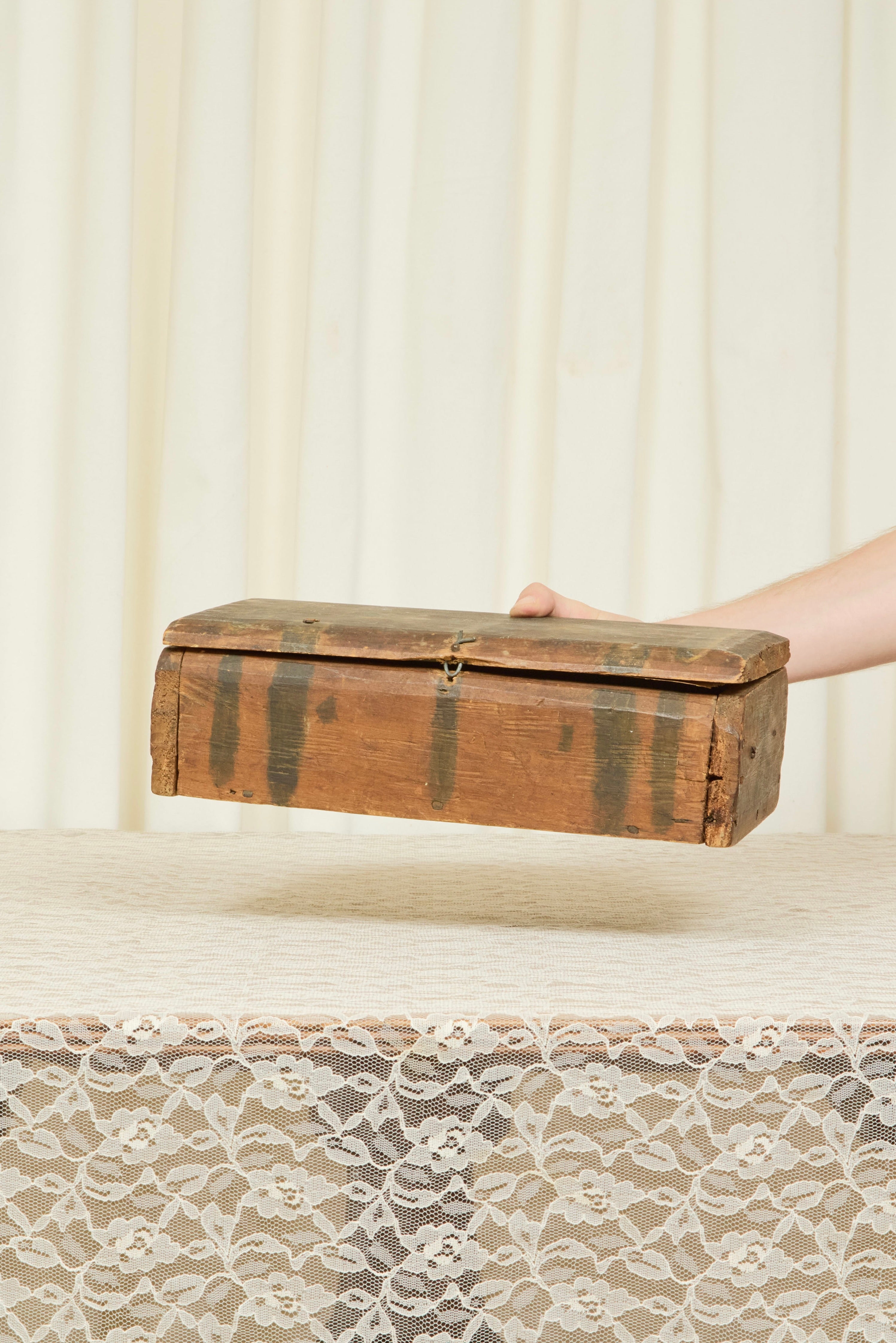 Antique Painted Wood Box