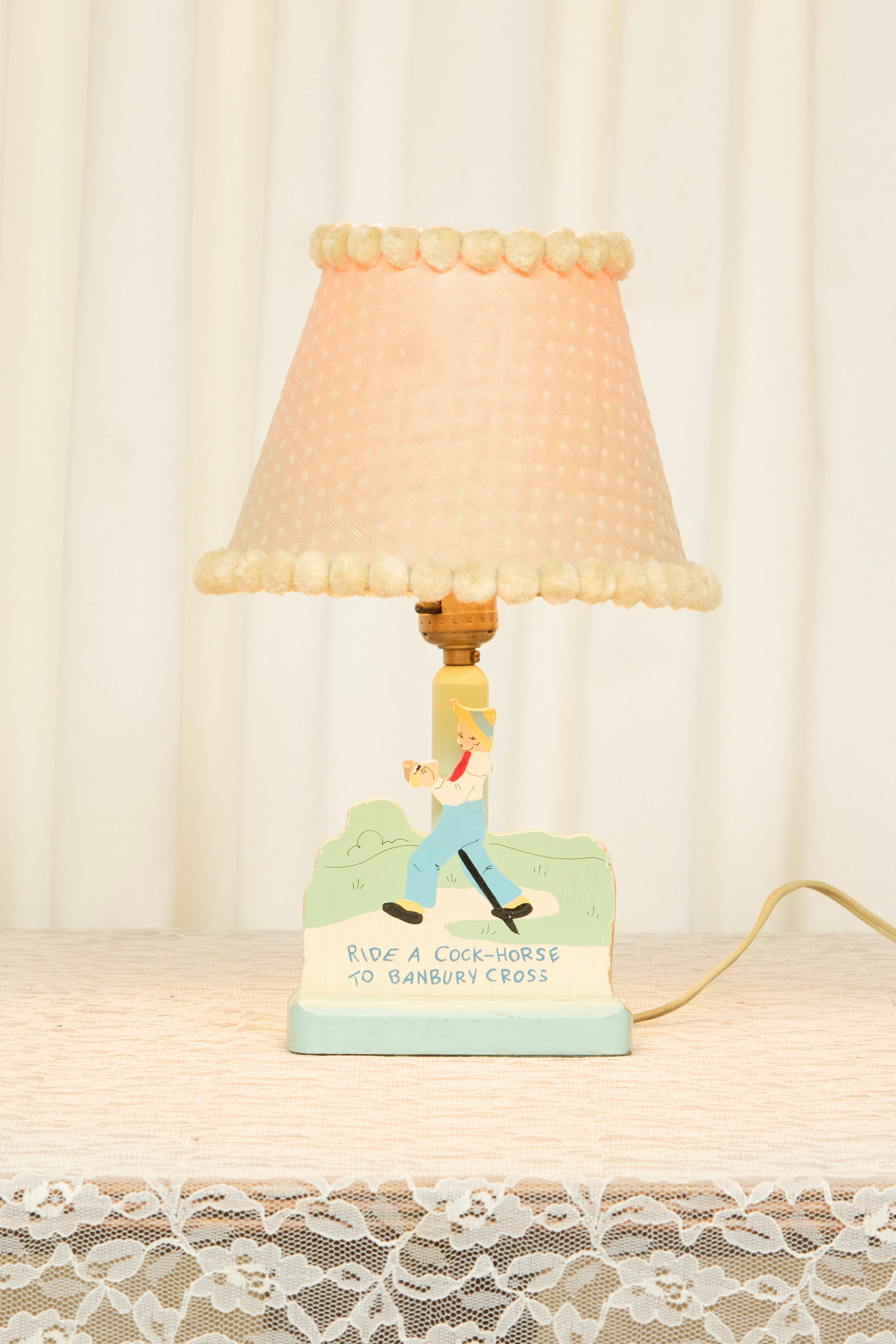 Vintage "Ride a Cock-Horse" Lamp