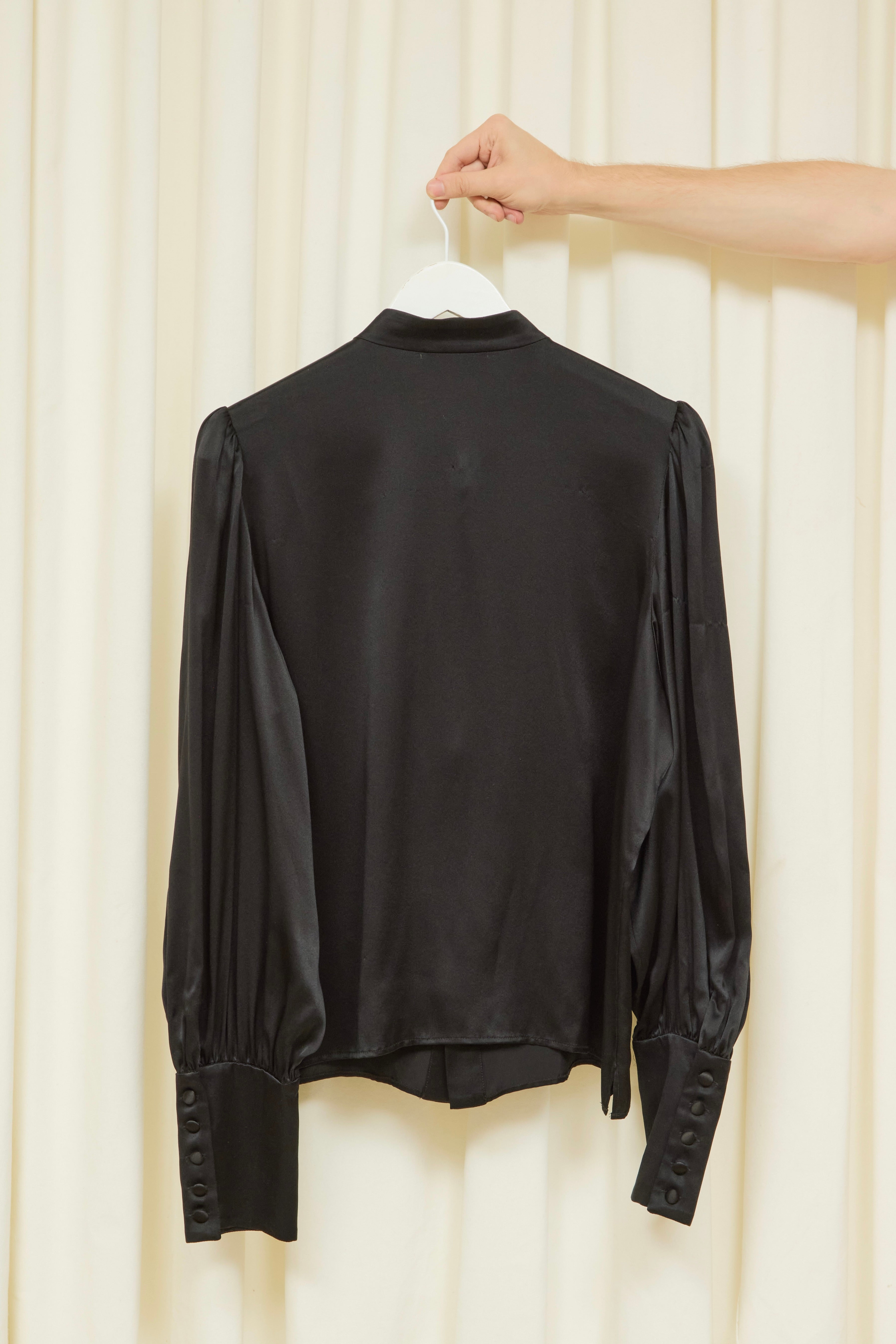 SAMPLE Harry Lace Placket Blouse L