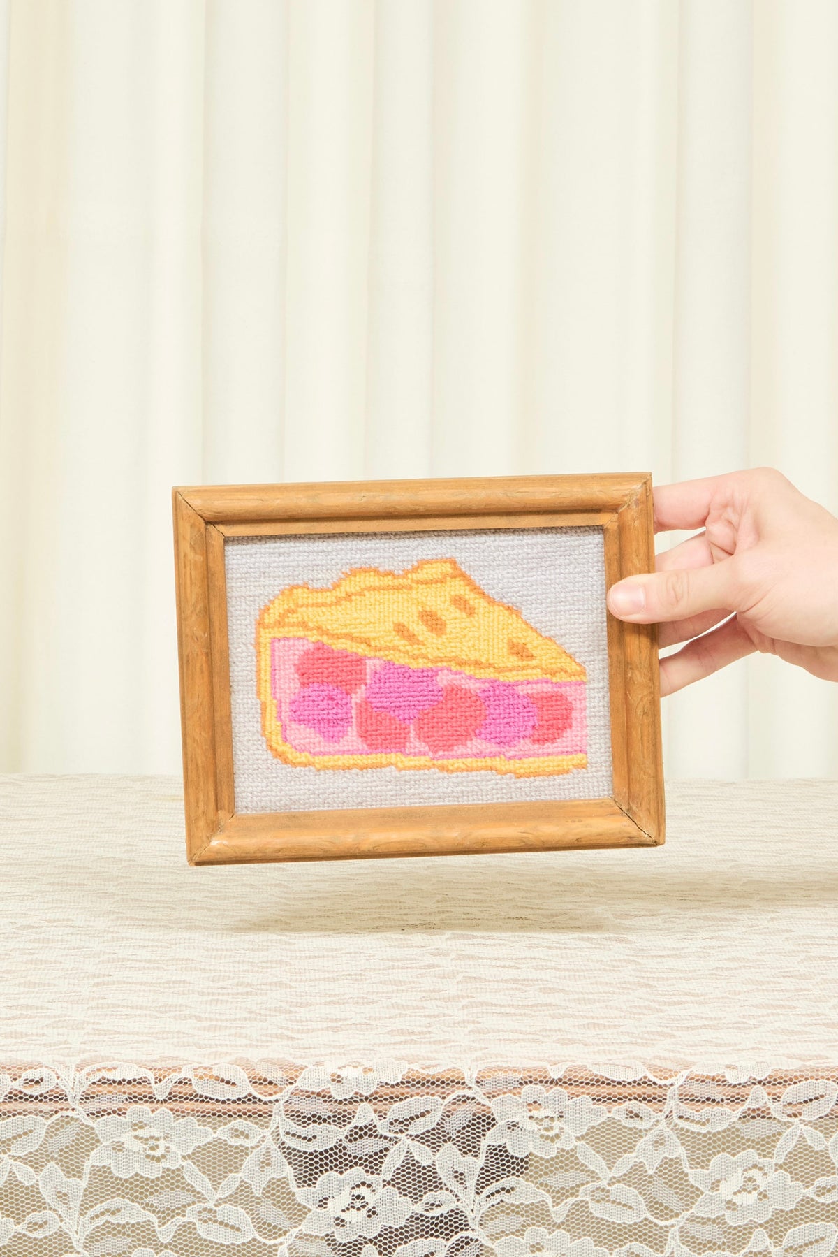 Vintage Berry Pie Needlepoint