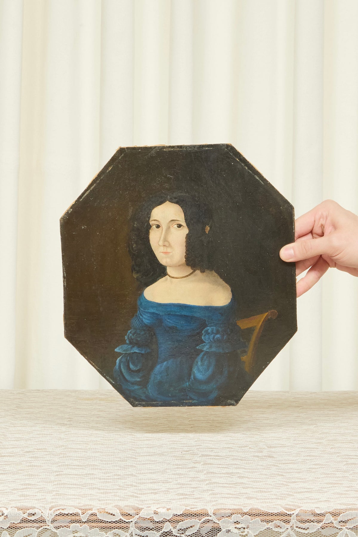 Antique Oil Portrait