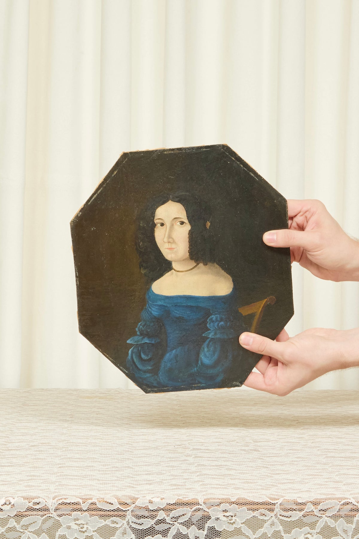 Antique Oil Portrait