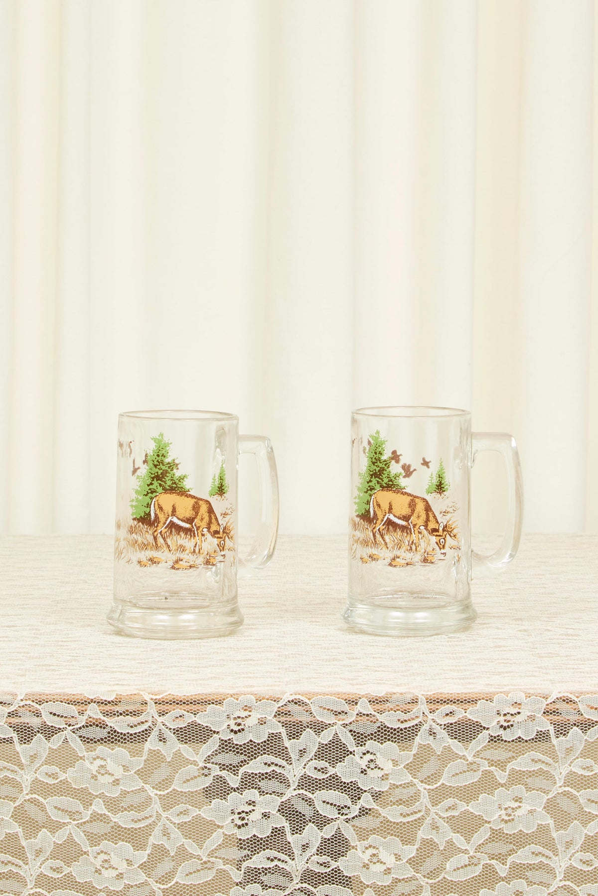 Vintage Buck Mugs Set/2