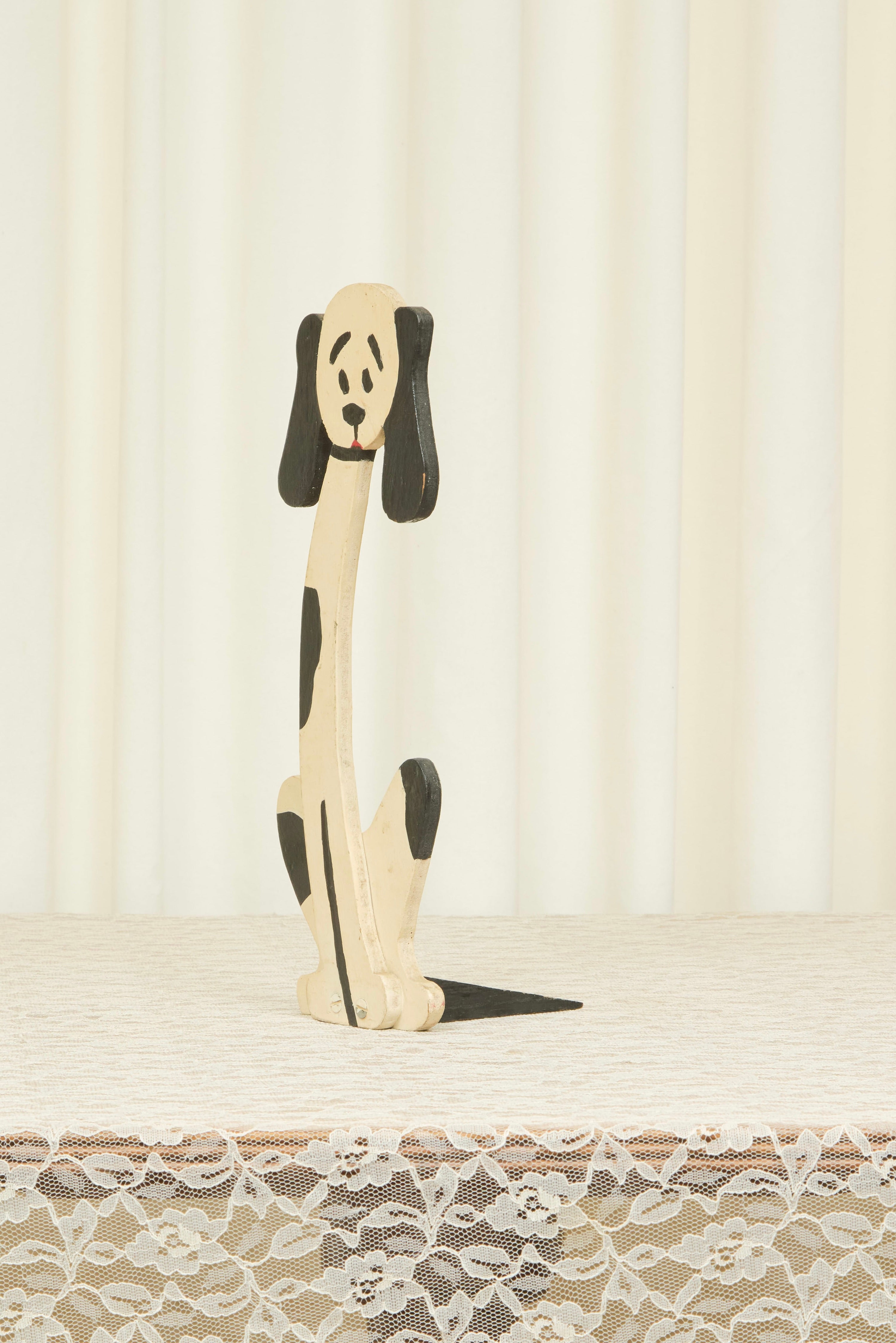 Vintage Folk Art Dog Doorstop/Figure