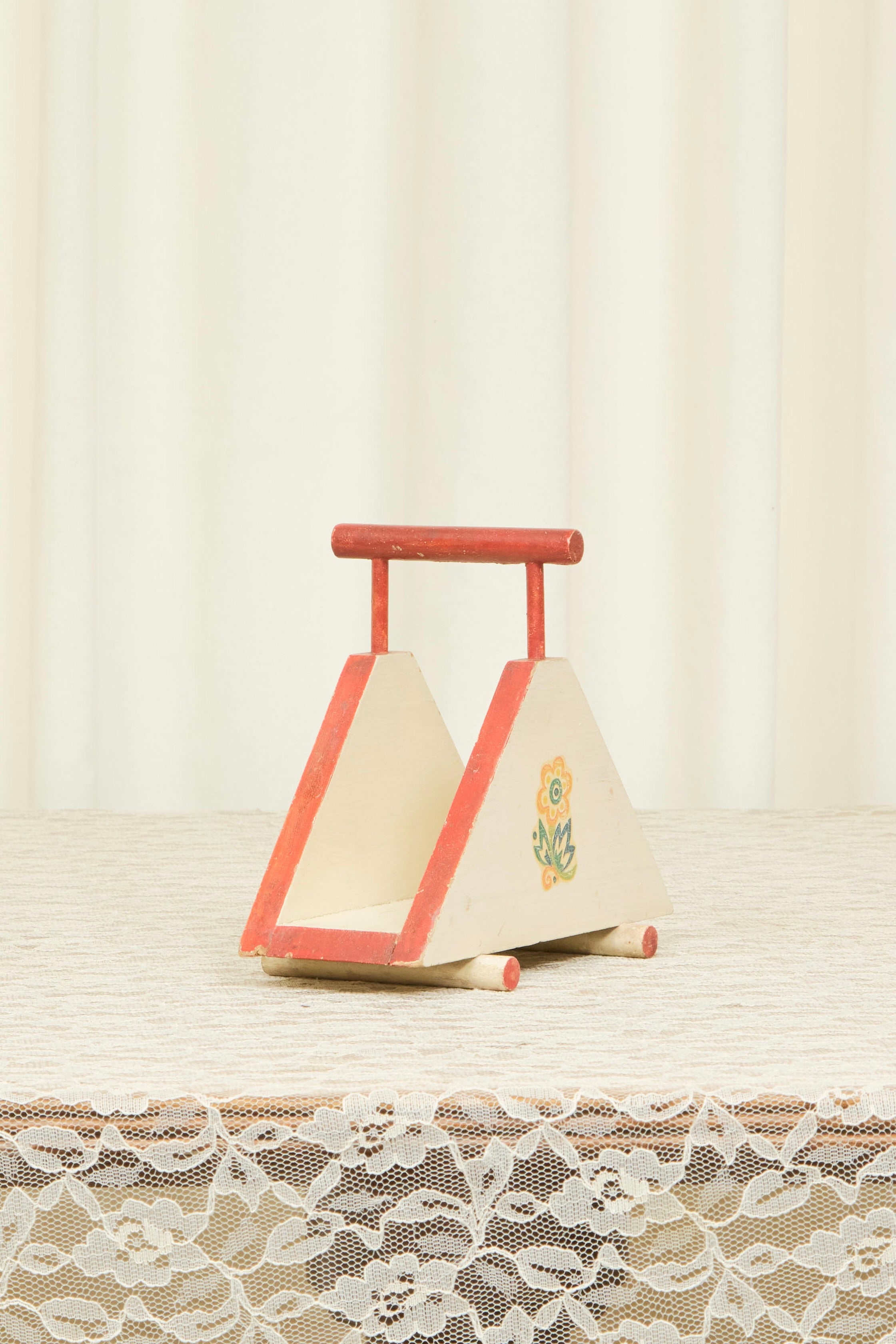 Vintage Folk Art Napkin Holder