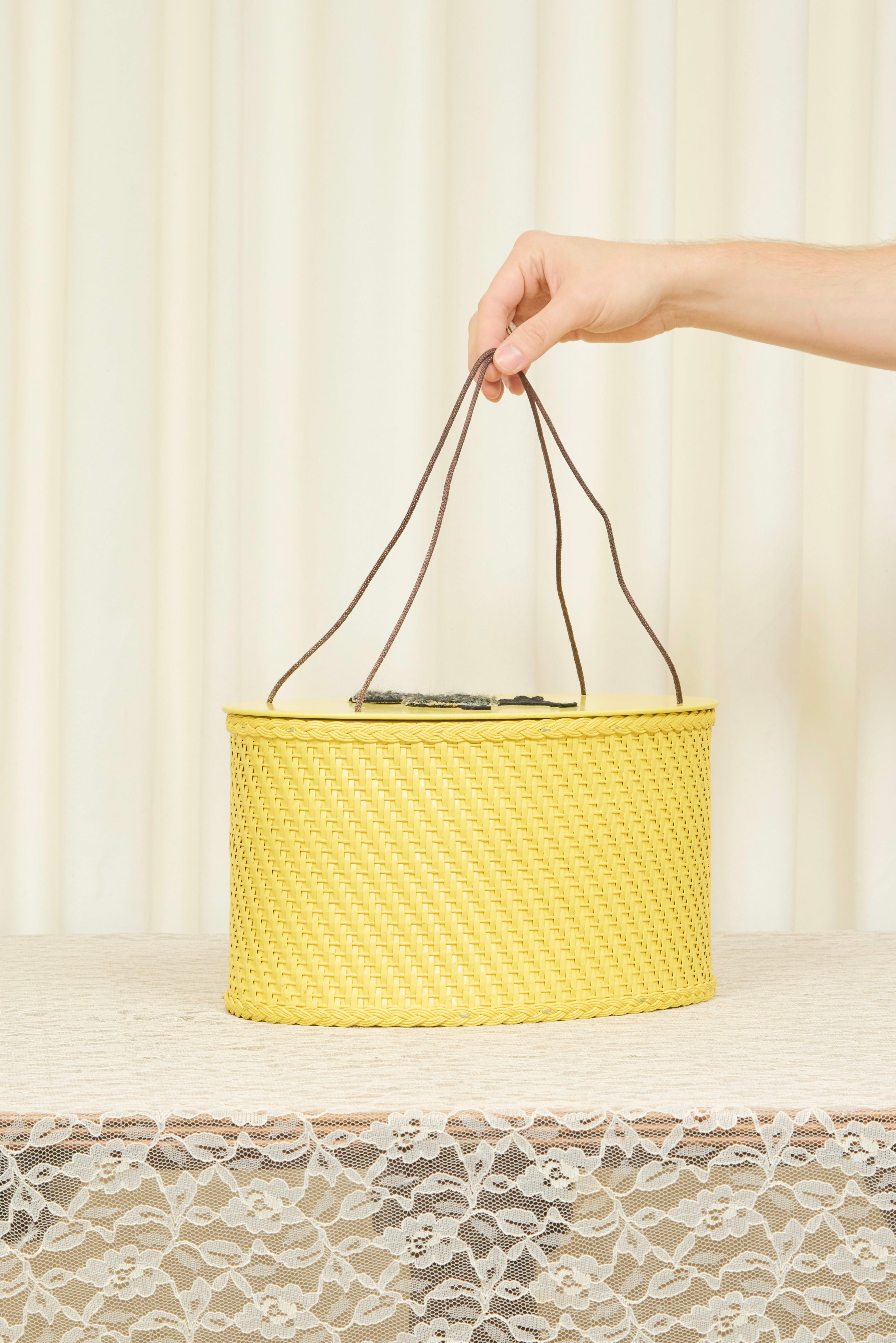 Vintage Poodle Basket