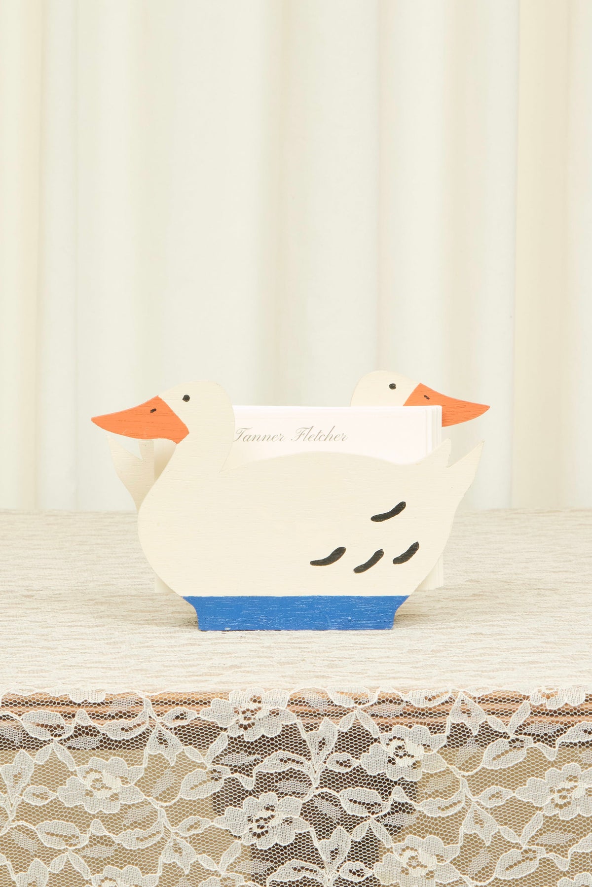 Vintage Duck Letter/Napkin Holder