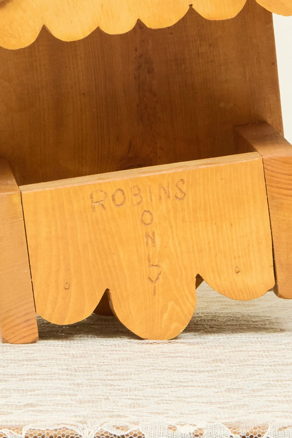 Vintage "Robins Only" Bird House
