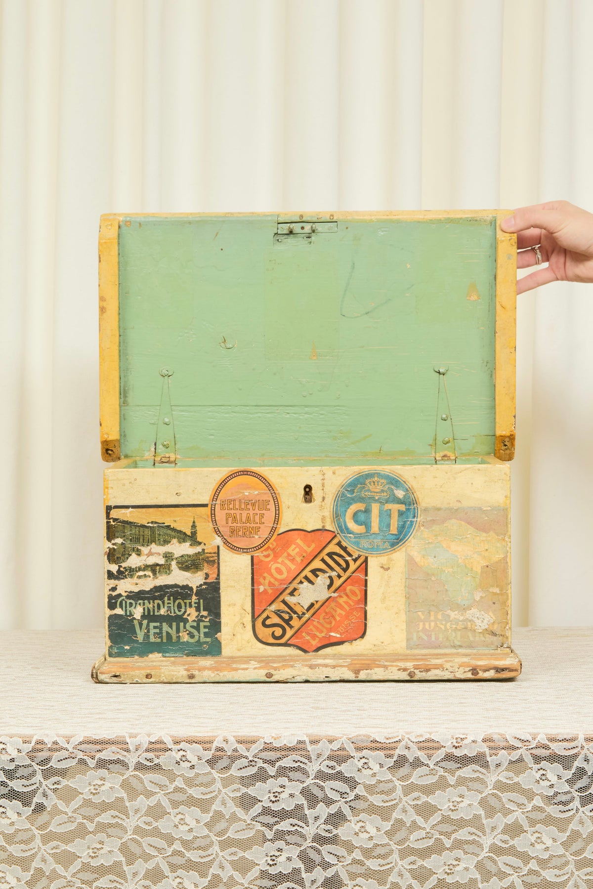 Vintage Decoupage Travel Box