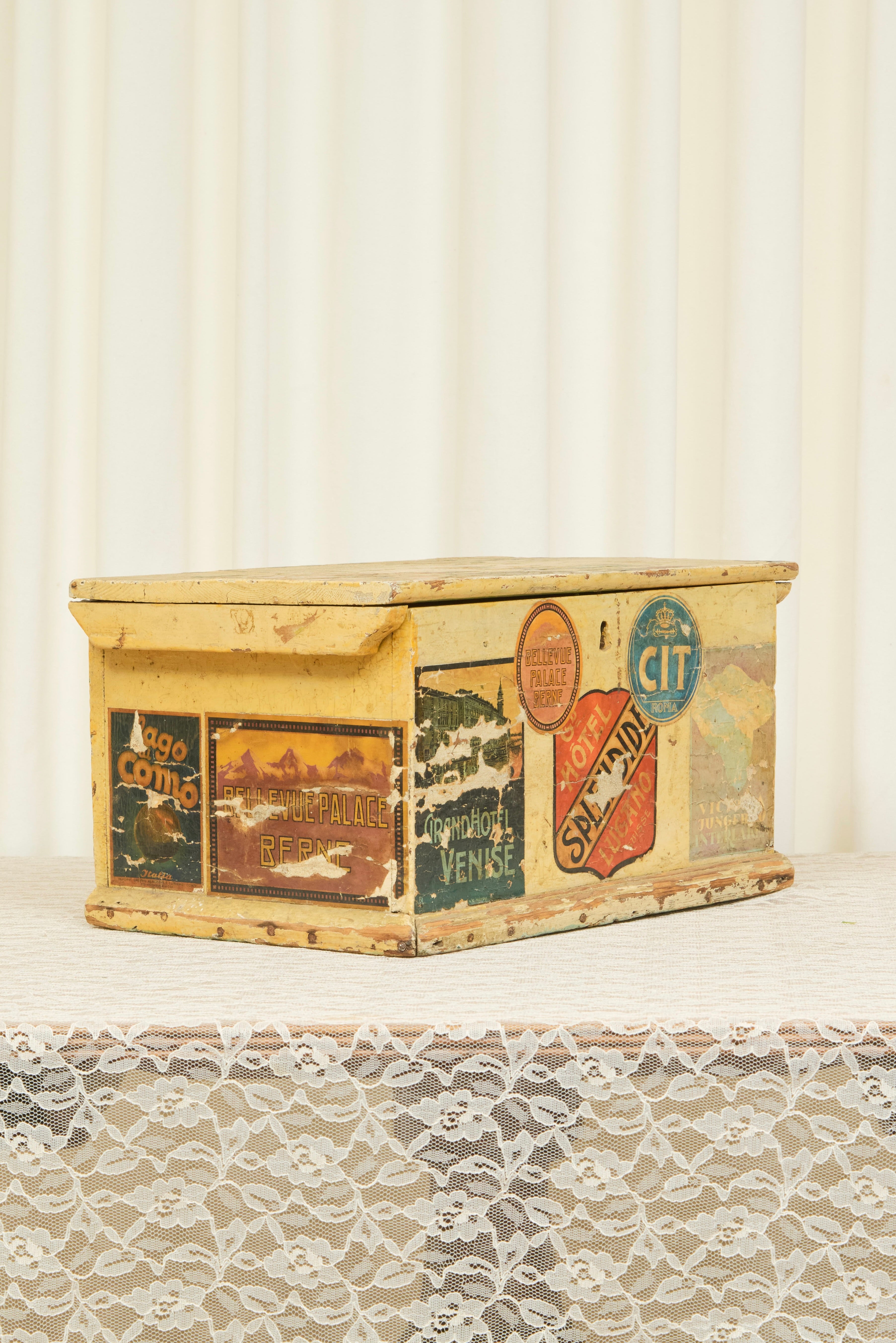 Vintage Decoupage Travel Box